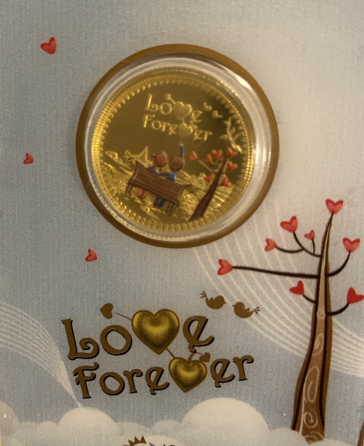 PAMP MMTC ‘Love Forever’ Colored Gold Round 5 g 999.9 fine