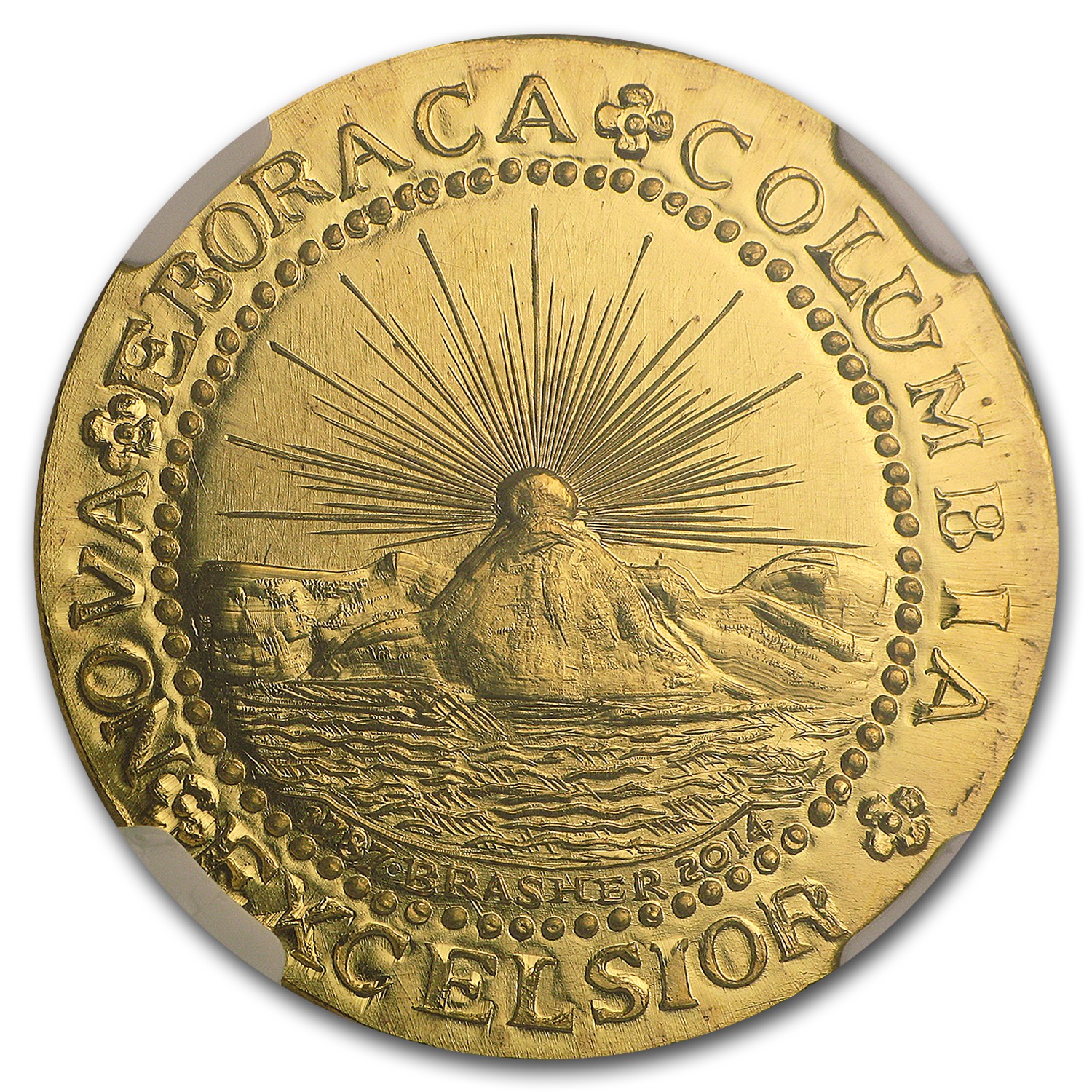 1787-2014 “EB” Brasher Doubloon Commemorative (NGC, .9999 Fine)