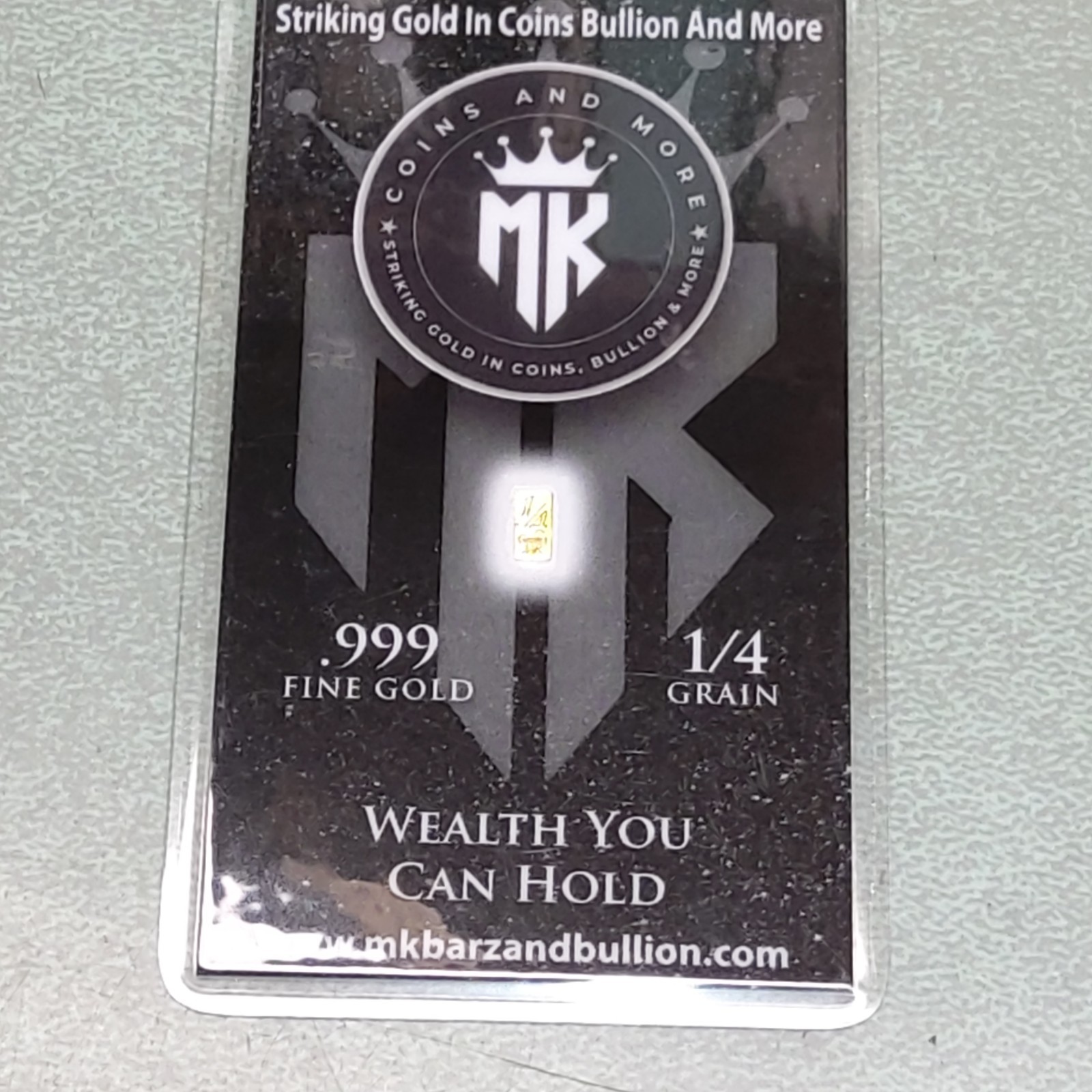 Gold 1/4GRAIN gold with Certificate