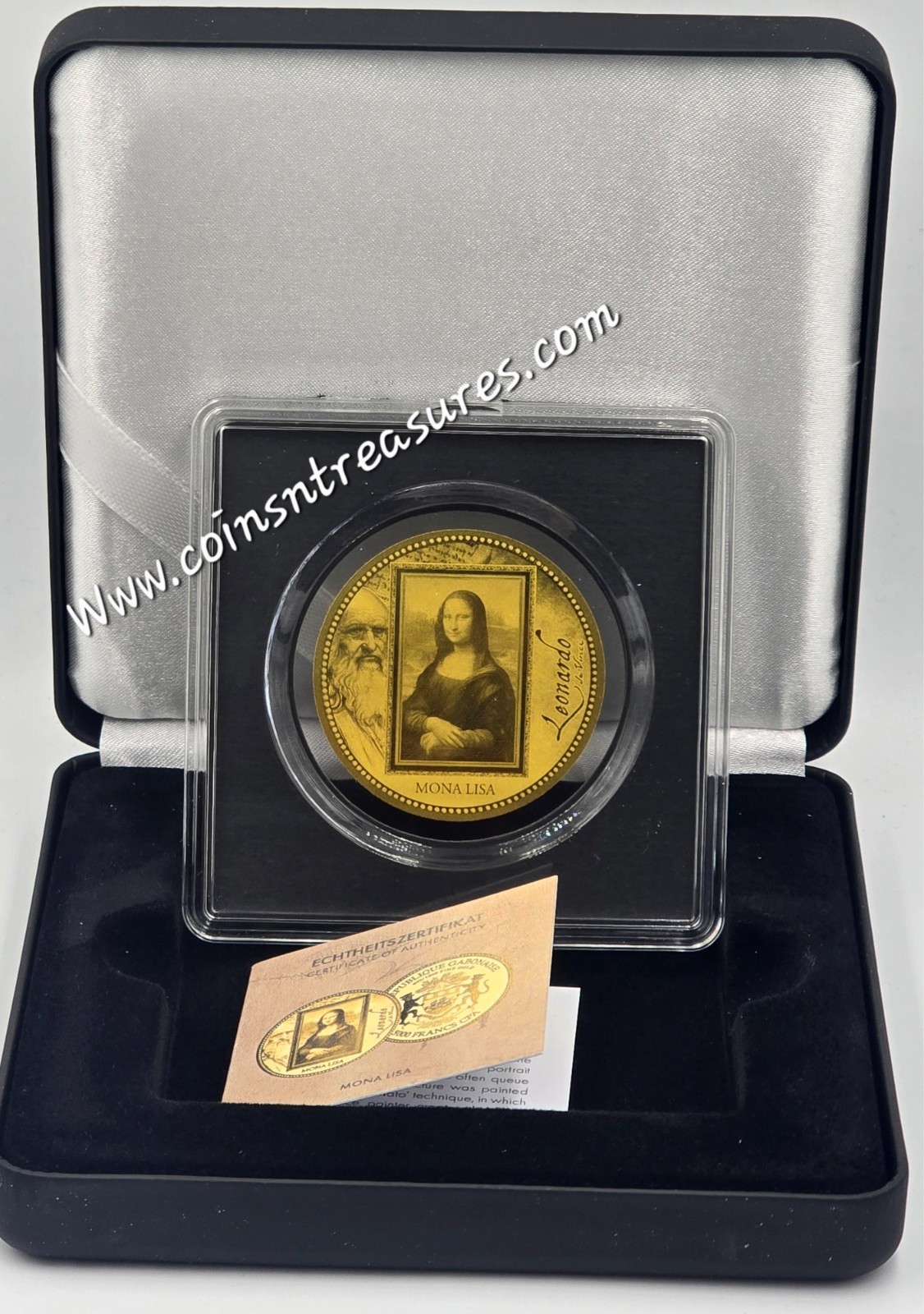 Da Vinci Mona Lisa 1/200 Oz Gold .999 coin