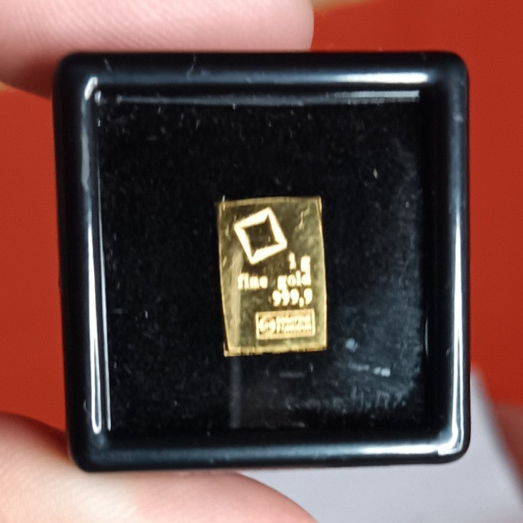 Sunshine Minting 1g .9999 Fine Gold Bar – 1g Total Precious Metal Content