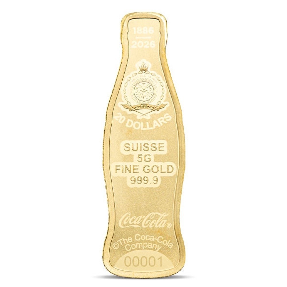 5 gram Gold Bar – PAMP Coca-Cola® 140 Years Anniversary