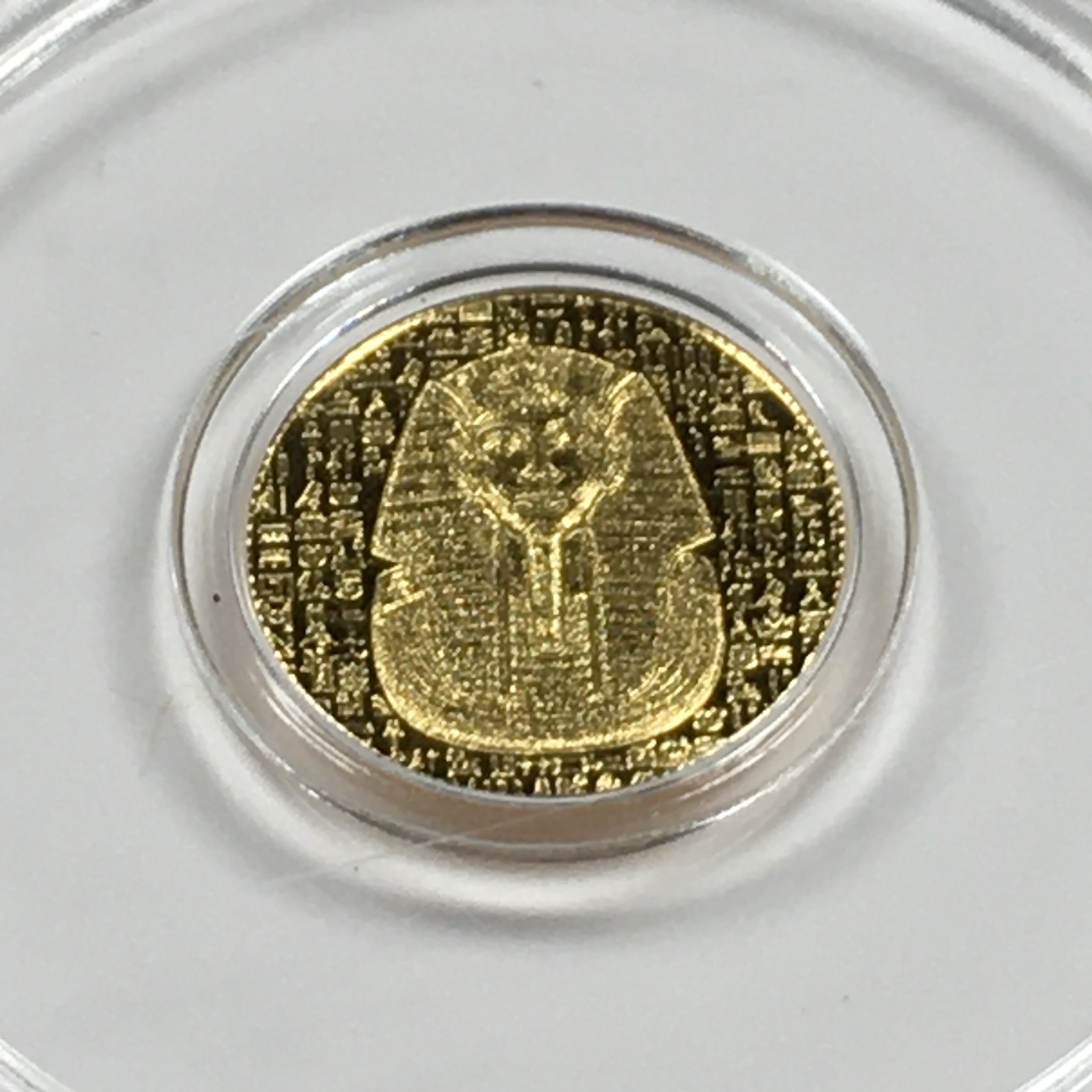 1/200th oz .9999 Gold Round: Egyptian King Tut .005 AGW – G200EKT
