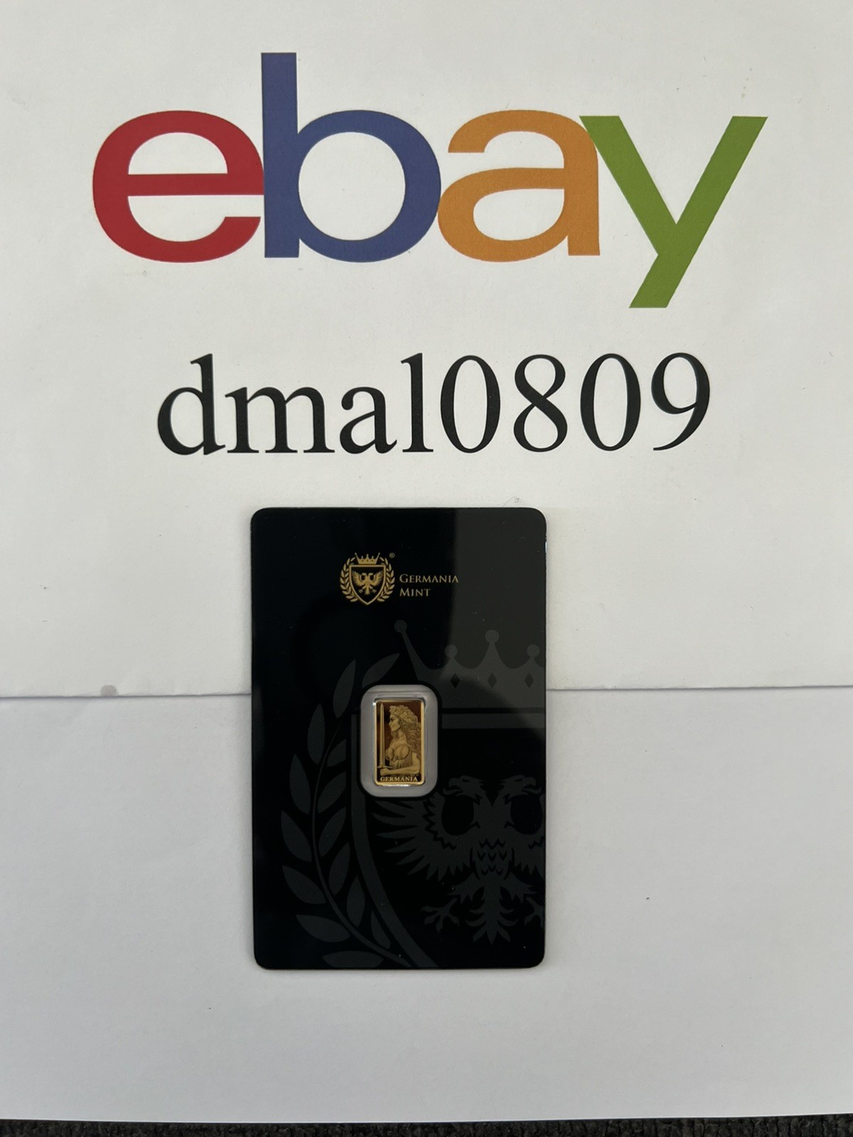Germania Mint 1/200 oz .9999 Fine Gold Bar Limited Edition Collectible Card