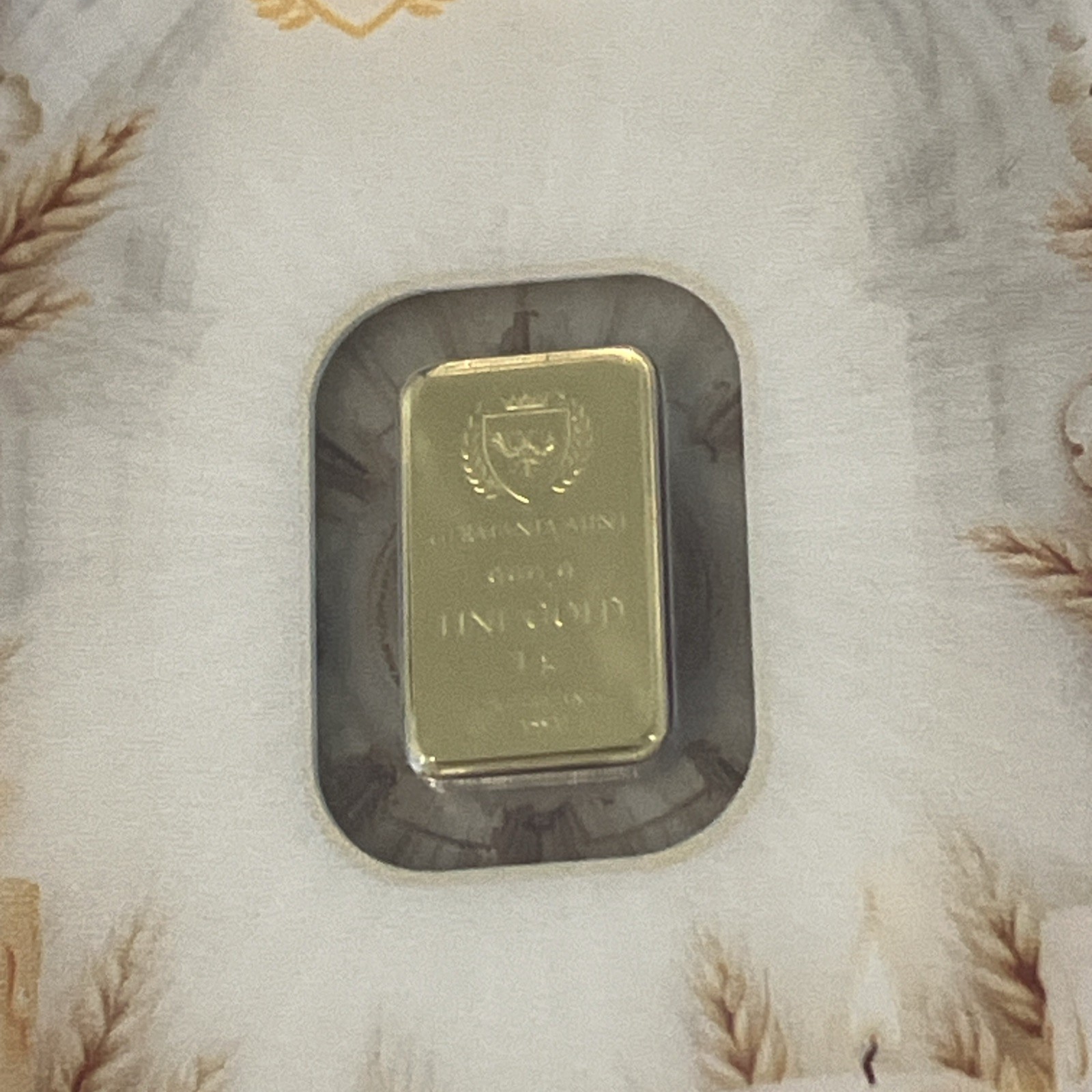 Germania Mint First Holy Communion Minted 1g 24K Gold Bar Packed in a Safepack