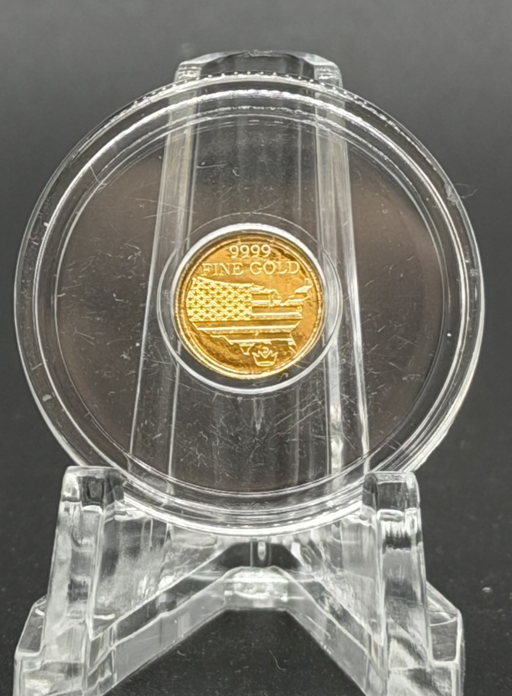 1/100 oz .9999 Fine Gold Round: American Bald Eagle-MPM Monarch Precious Metals