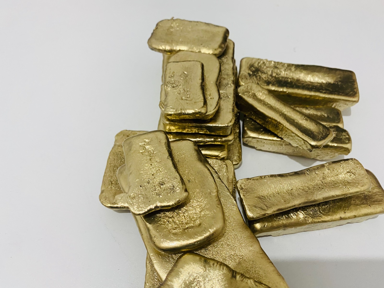 350 Grams Scrap Gold Bar For Gold Recovery Melted Different Computer Coins Pins