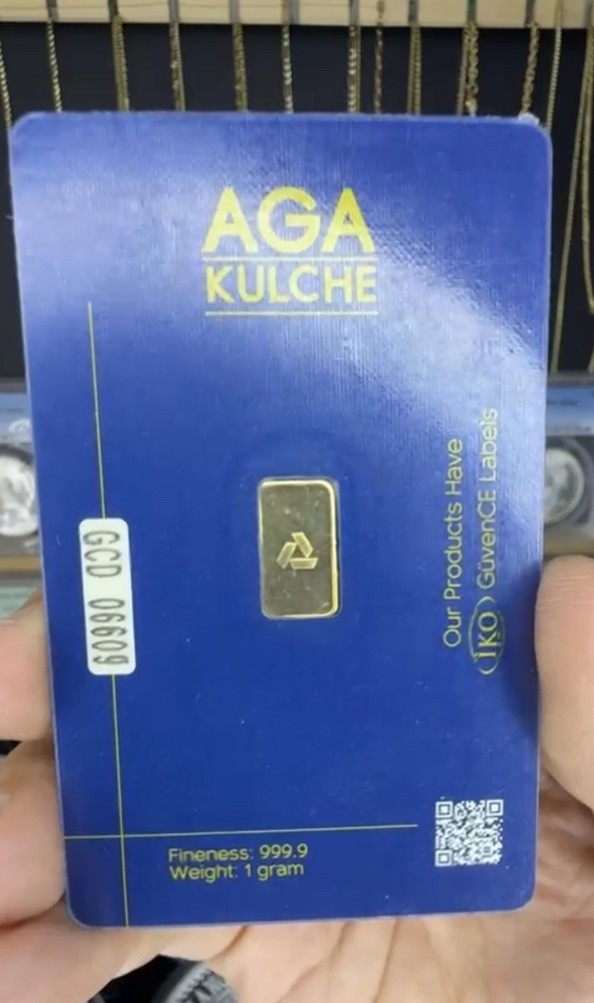AGA Kulche 1g Gold Bar – 999.9 Fine Sealed Assay Card Investment Bullion