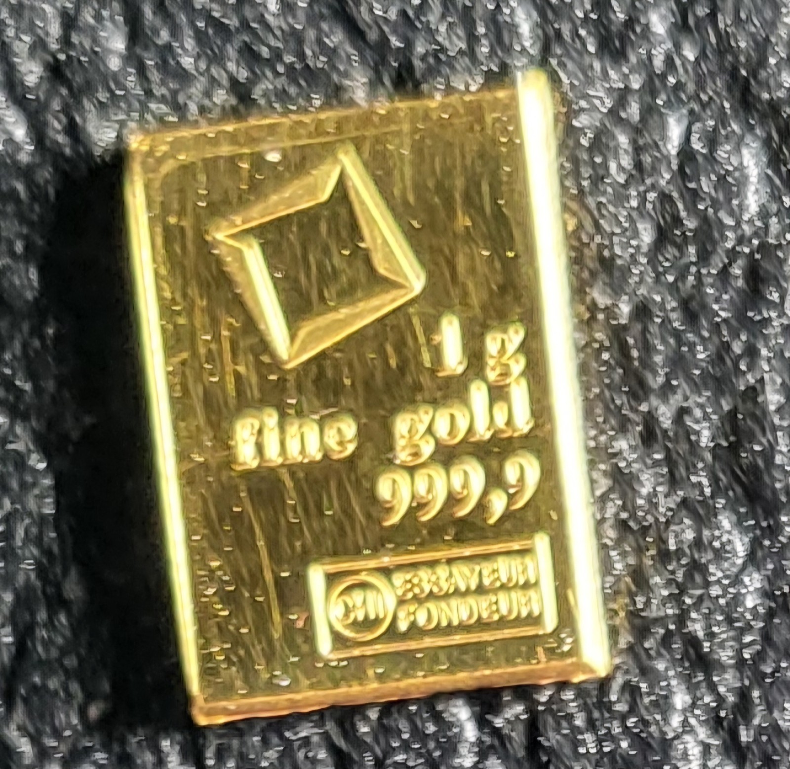 1 Gram Gold CombiBar Valcambi Suisse .9999 Fine Gold Bar