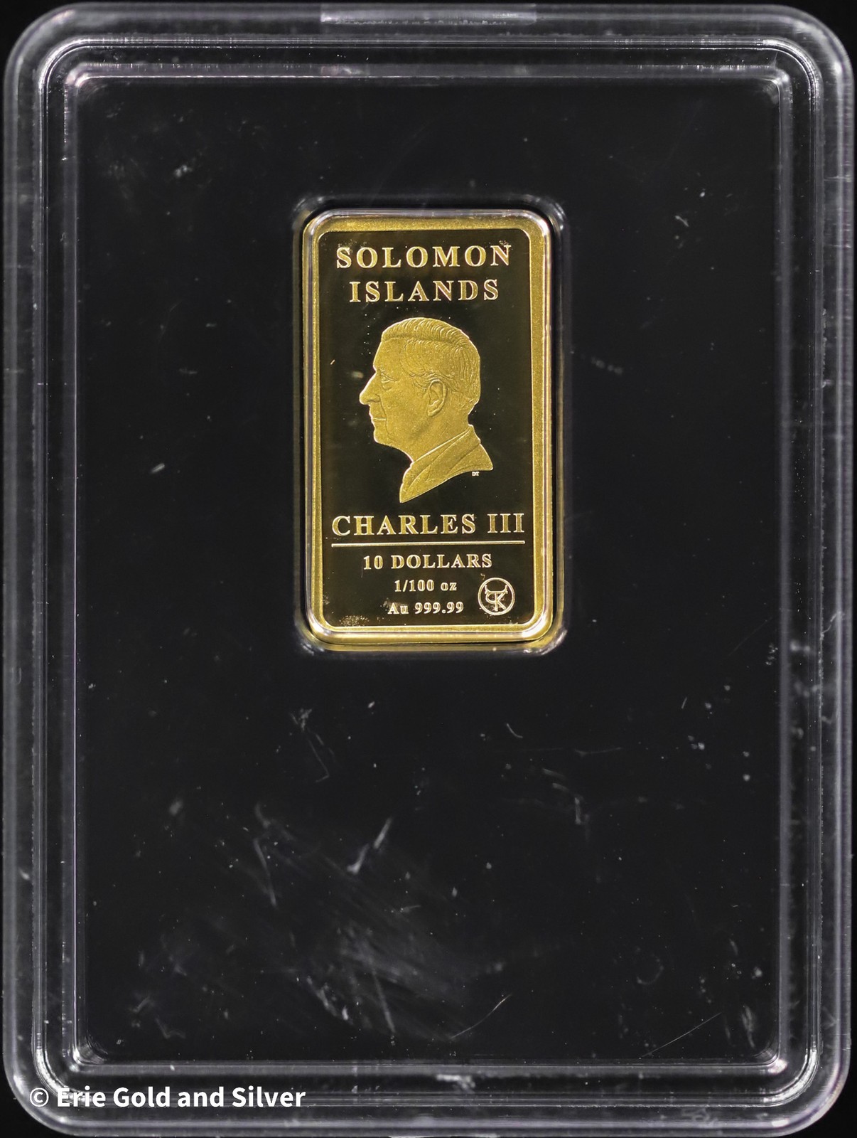 Solomon Islands Springbok Proof 1/100th oz Gold Bar