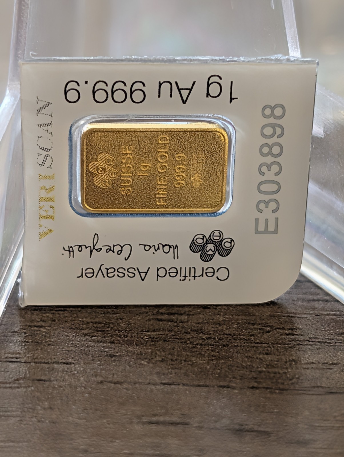 PAMP Suisse Fortuna 1 g .9999 Fine Gold Bar in Assay Card – Gold Bullion