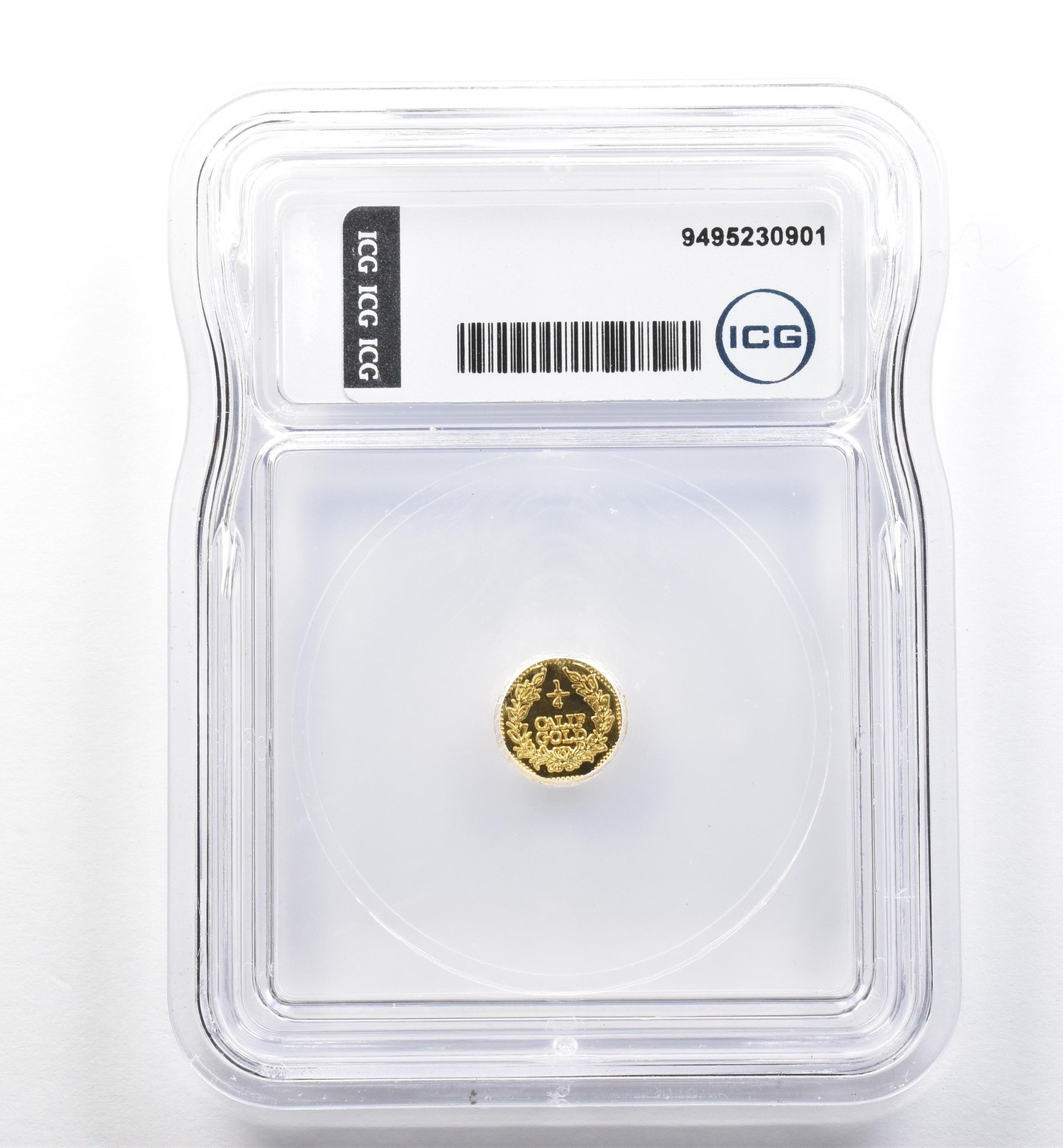 (1881) California Fractional Gold Token Indian Head 1/4 Dollar MS67 ICG *7438
