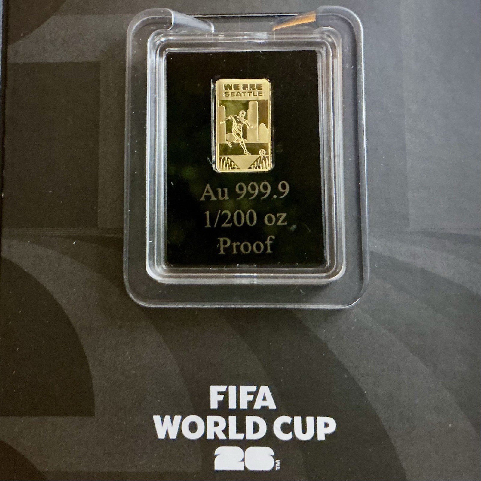 FIFA World Cup ⚽️ 2026 Certified 999.9 Fine 1/200 Oz Gold Bar “LIMITED MINTAGE”