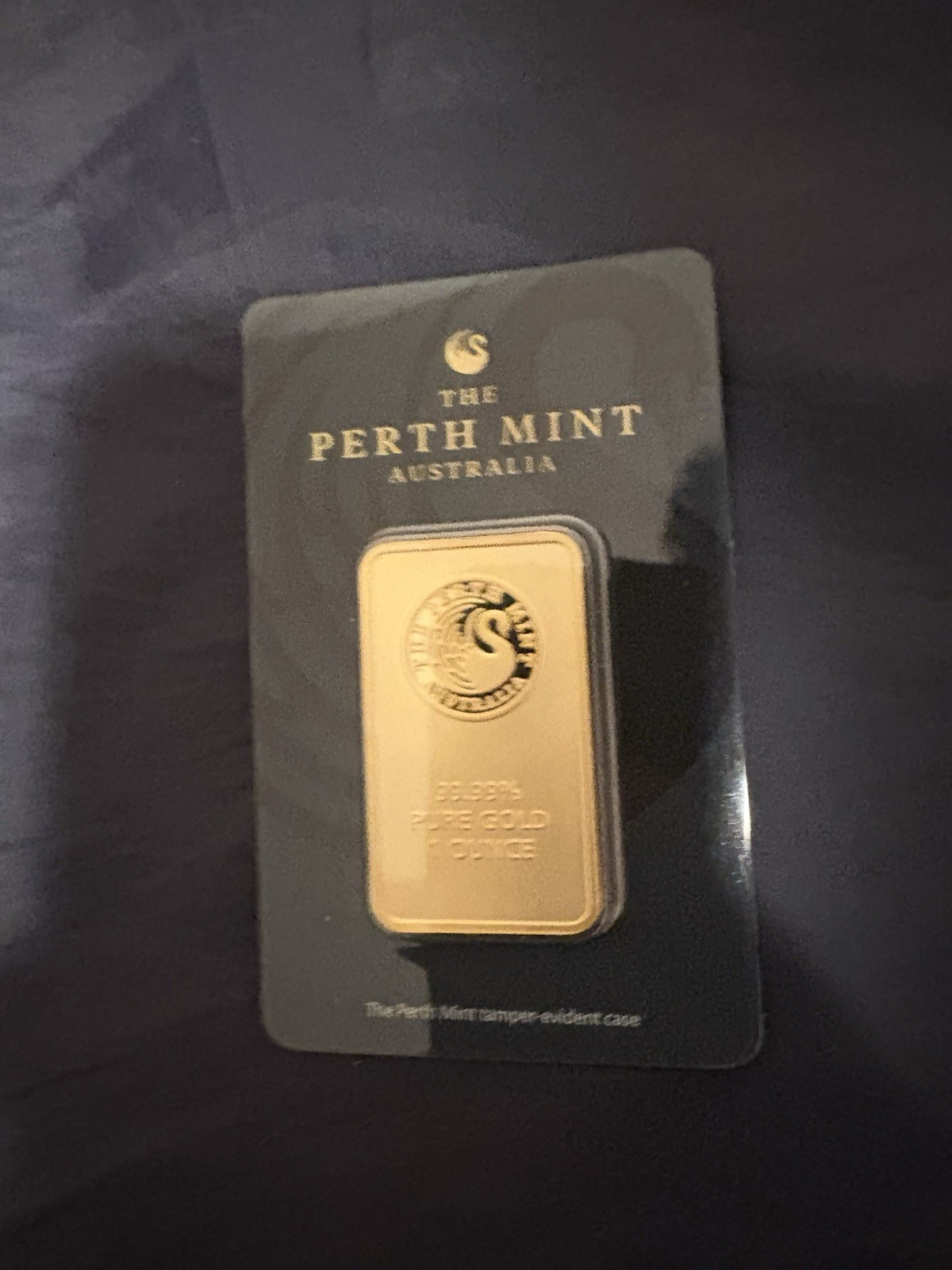 The Perth Mint 1 oz 99.99% Pure Gold Bullion Bar