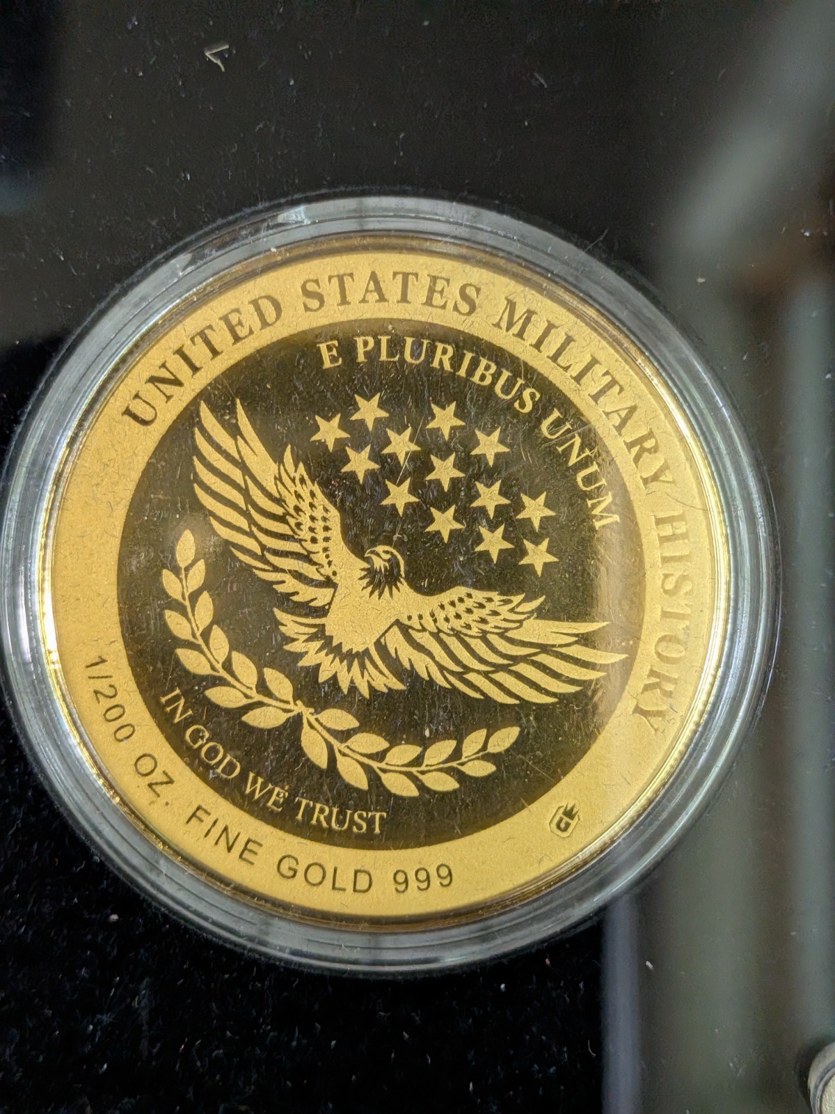 2024 American Mint 99.9% Gold Korean War Military History 1/200oz AGW