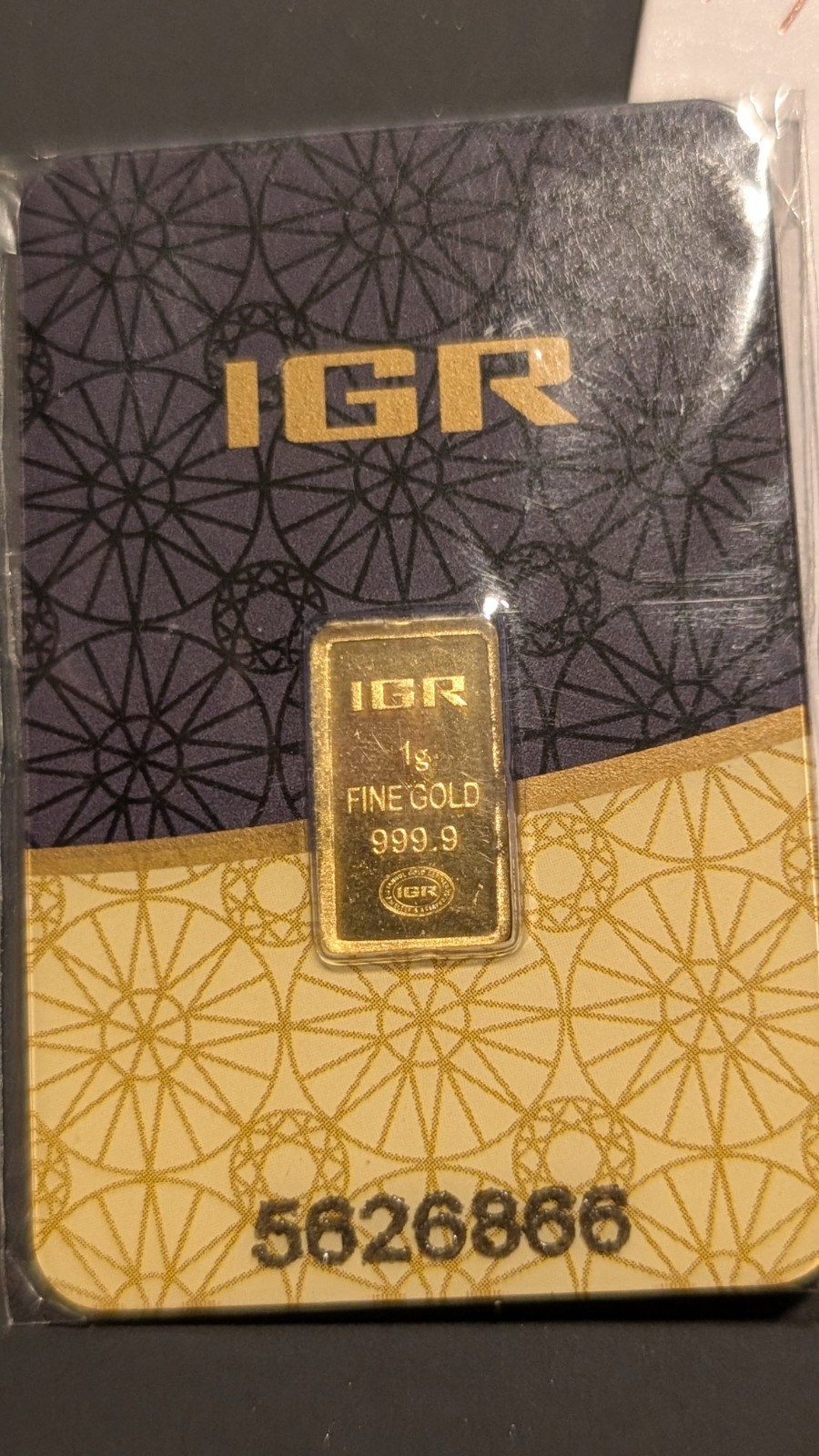 [Lot Of 3] 1g Gold .999 PAMP, IGR, And Valcambi Fractional Gold Bars