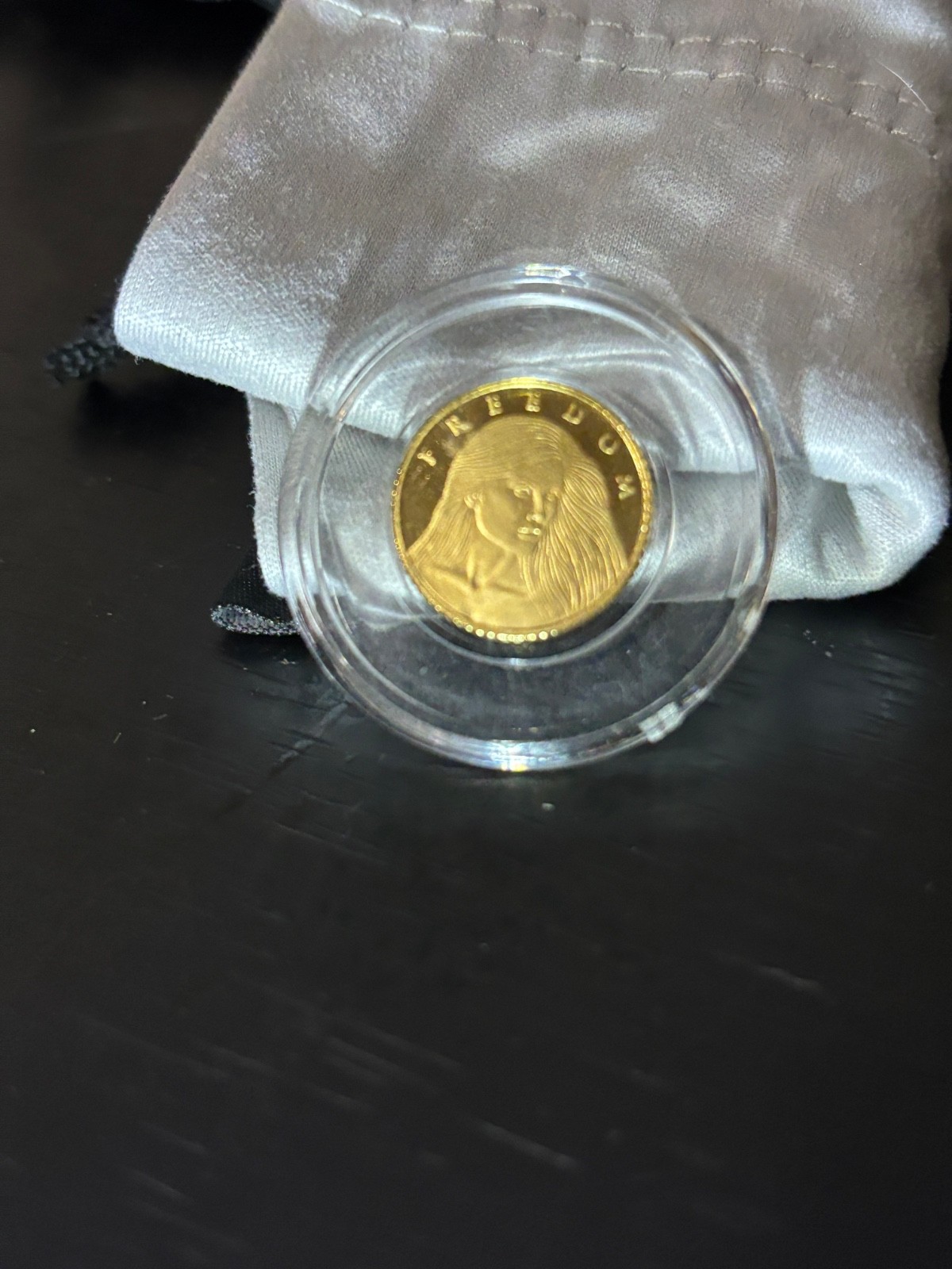 2015 Silver Shield 1/10 oz .9999 Gold FREEDOM Round. Ultra rare and Beautiful