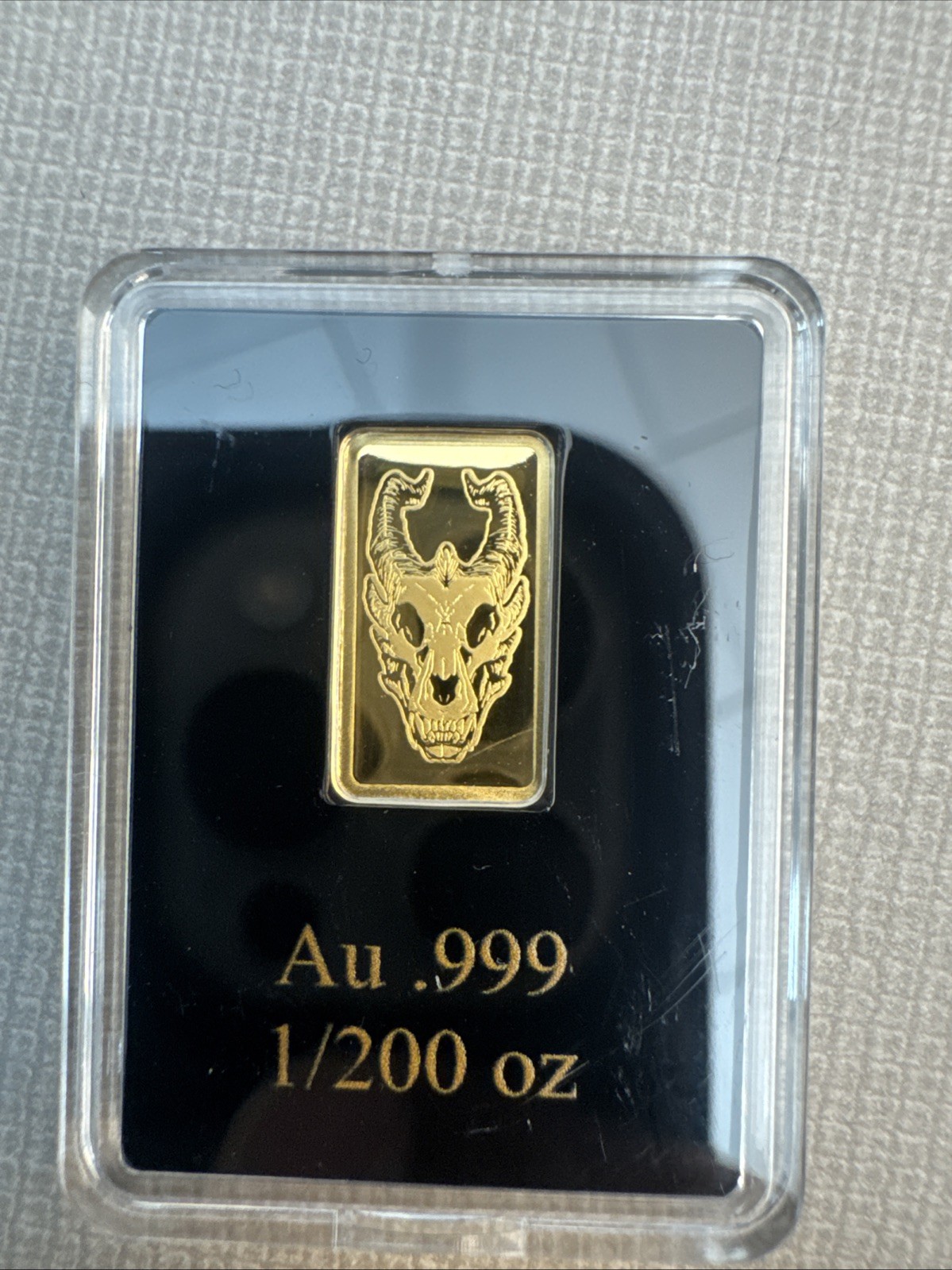 2026 Liberia Dragon Skull Proof 1/200 oz Gold Coin (999 Mintage)