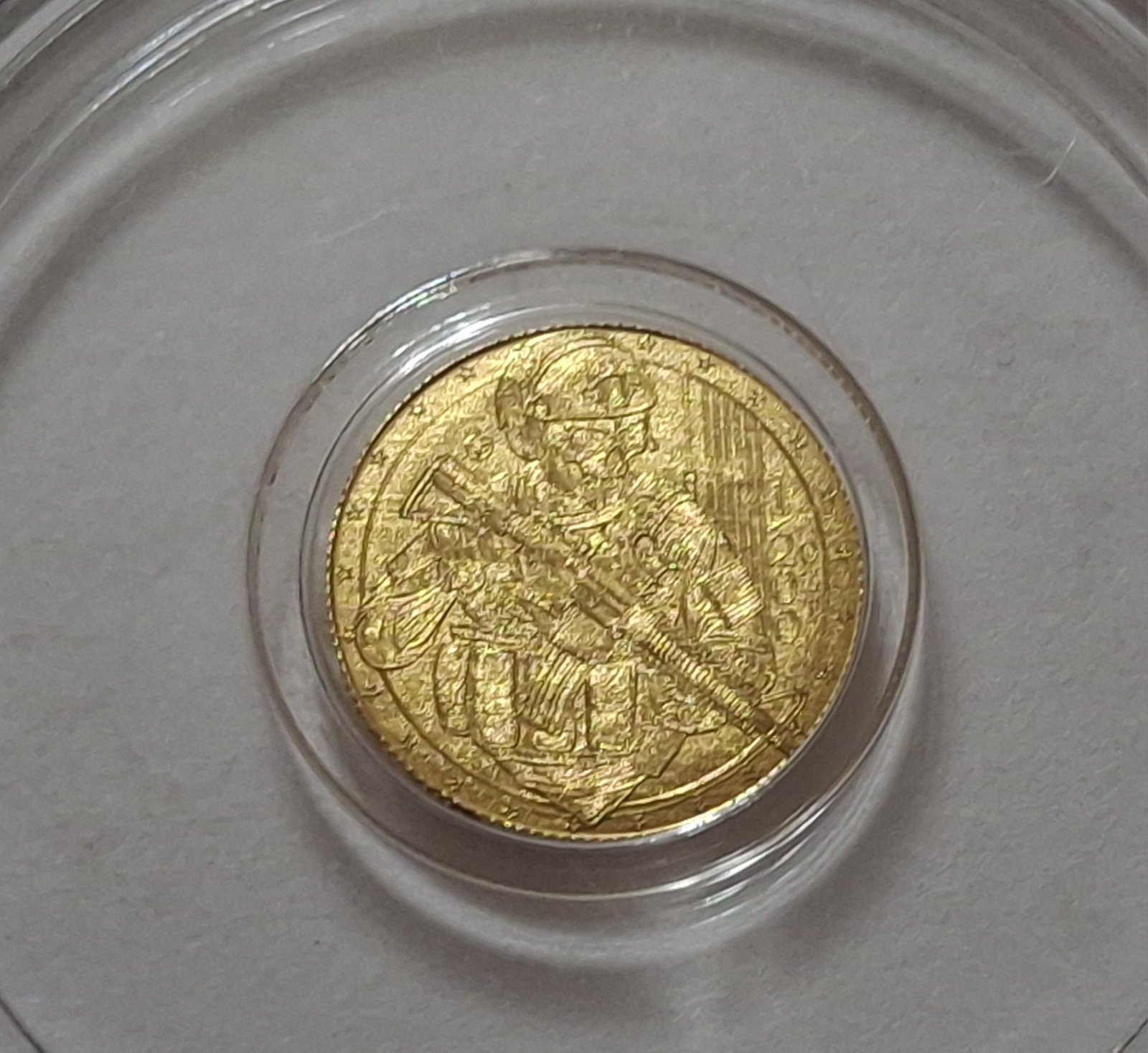 Monarch Metals 1/200oz Gold Tactical Skeleton In Capsule