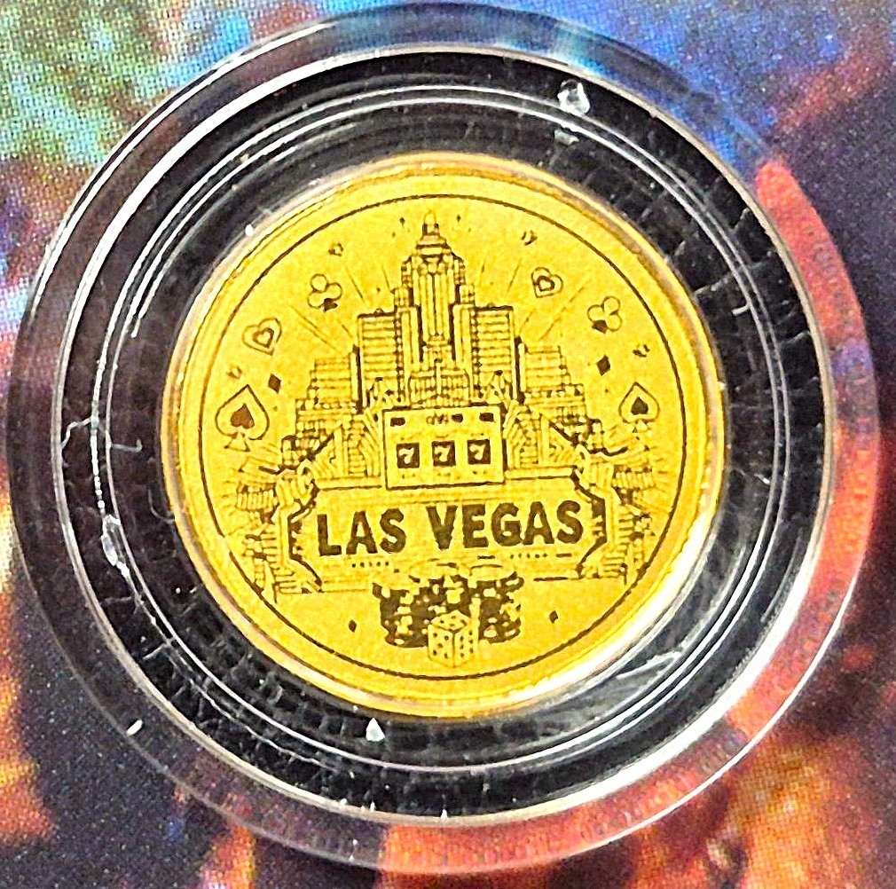 2026 LIBERIA $12 1/1000th TROY Oz .999 FINE GOLD *LAS VEGAS* with C.O.A. #1868