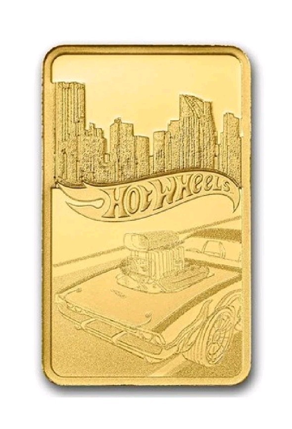 PAMP Suisse Hot Wheels Race to Win 1 Gram .9999 Fine Gold Bar! 5,000 Minted 🏎💨