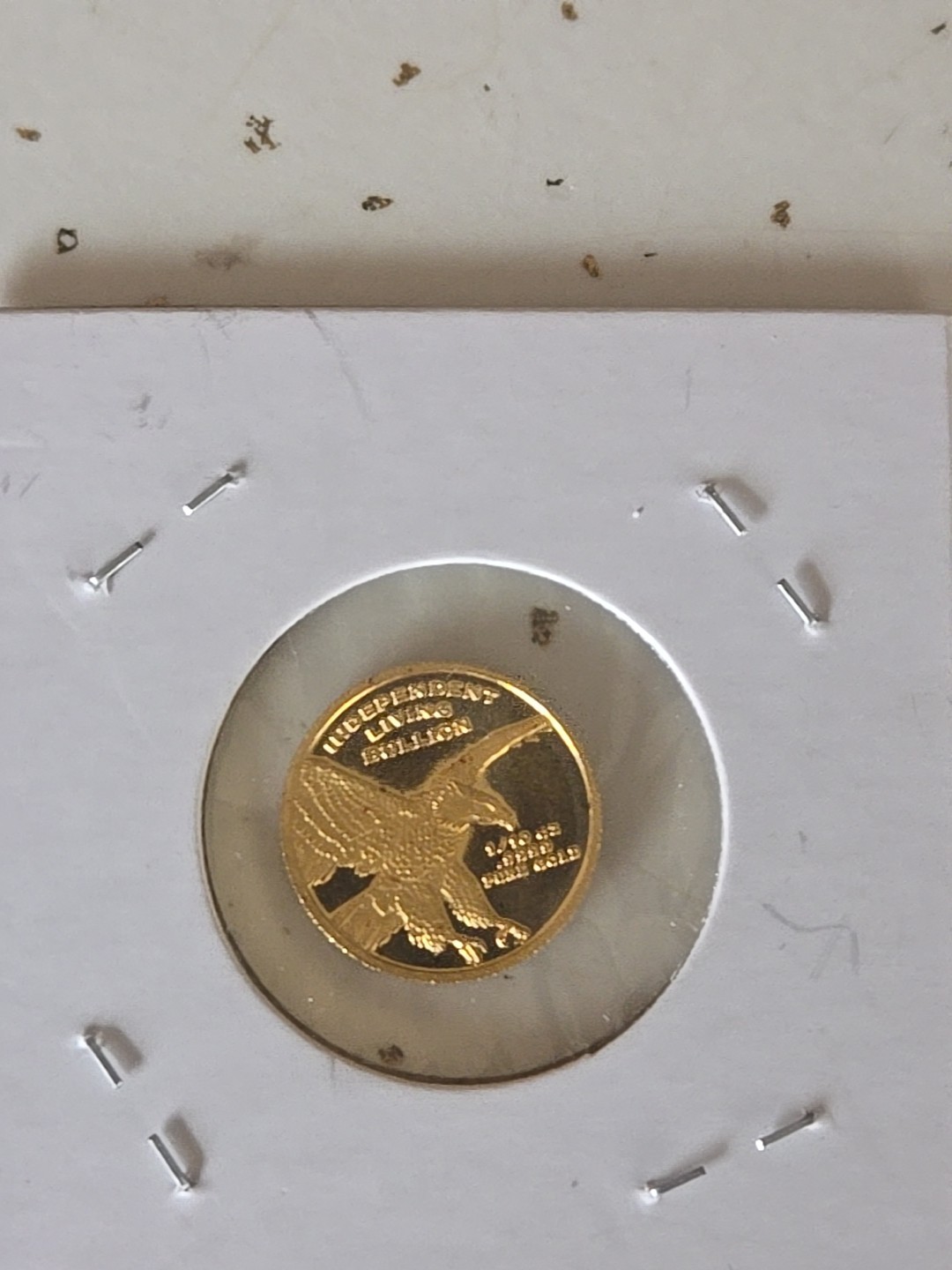 1/10th Oz Lady Liberty Round .9999 Pure Gold BU