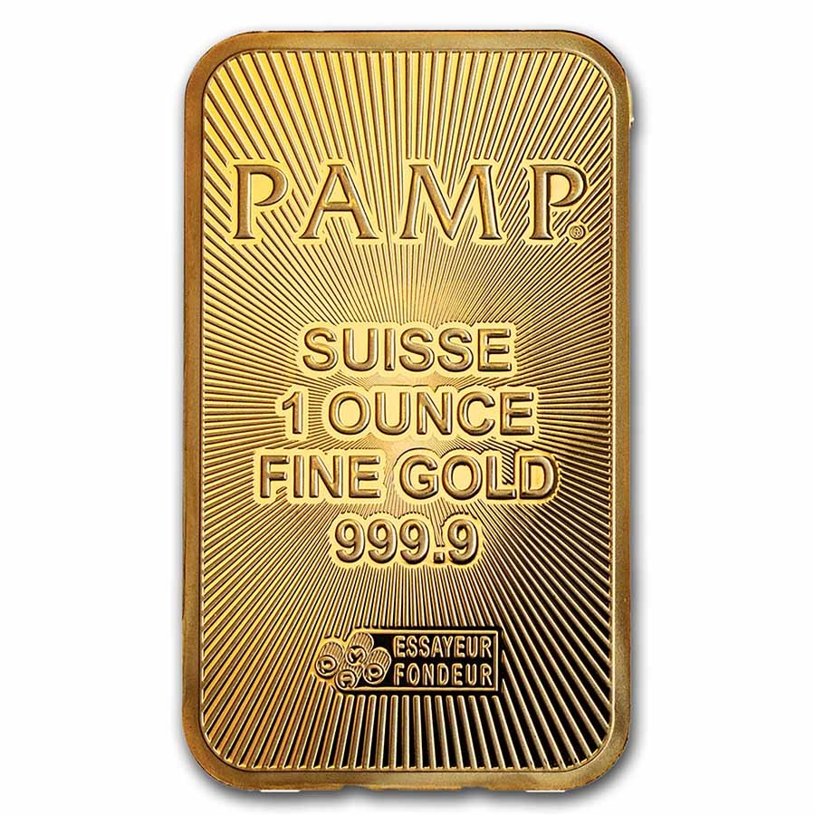 1 oz Gold Bar – PAMP Suisse (In Assay)