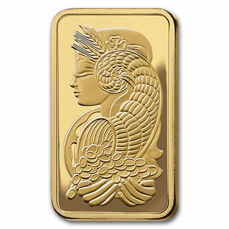1 gram Gold Bar – PAMP Suisse Lady Fortuna Veriscan® (In Assay)