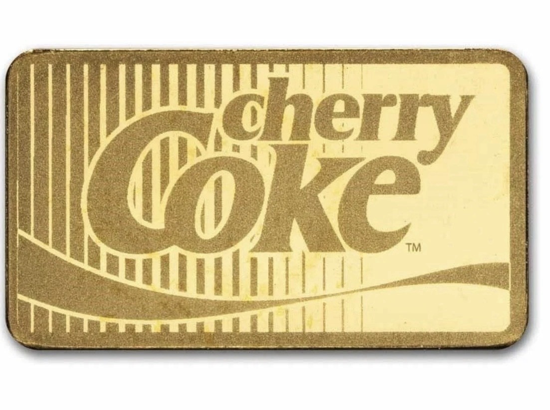 CHERRY COKE 1g 1 Gram .999 Gold Bar in TEP 40th Anniversary NEW Mintage 5000