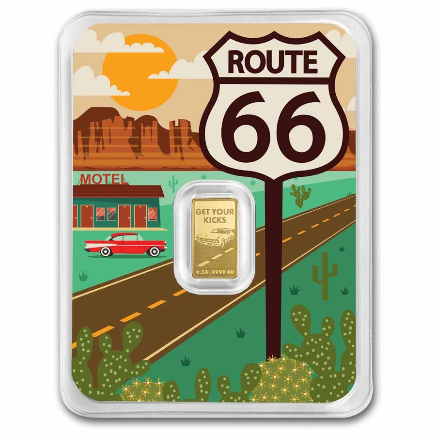 1/2 gram Gold Bar – Route 66 (Arizona TEP)