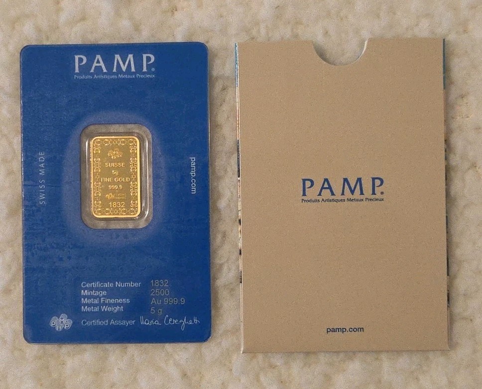 2025 Pamp Star Of David 5 gram .9999 Fine Gold Bar