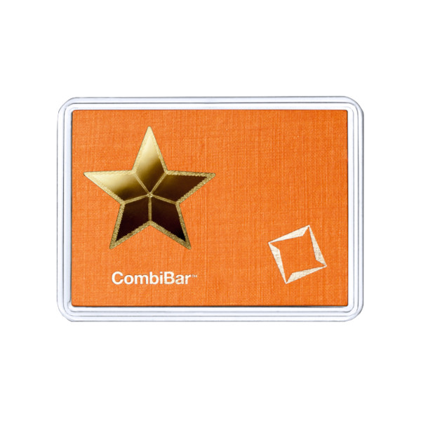 Valcambi Suisse 5×1 Gram Gold Star CombiBar (0.160754 oz) with Assay Card