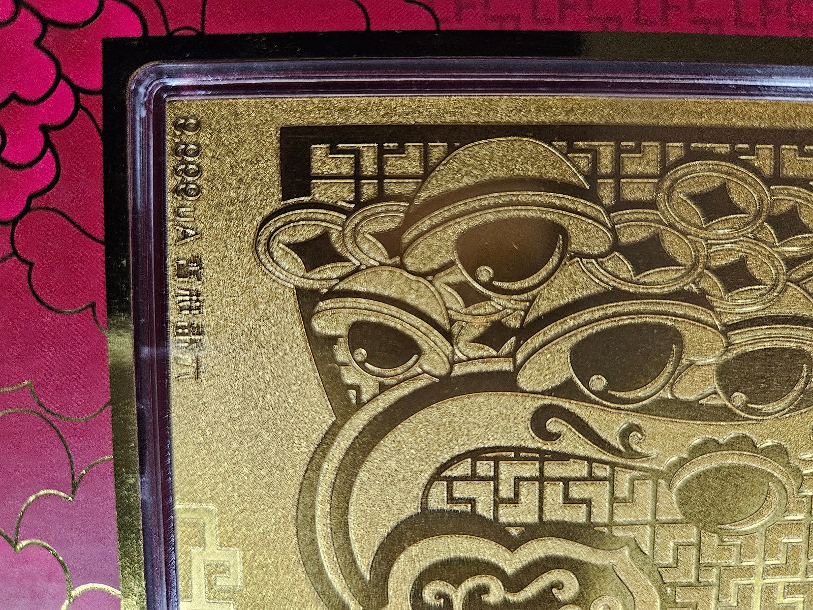 🌟 LUKFOOK JEWELLRY 3 g .9999 GOLD Bar Note w/Chinese New Year Envelope