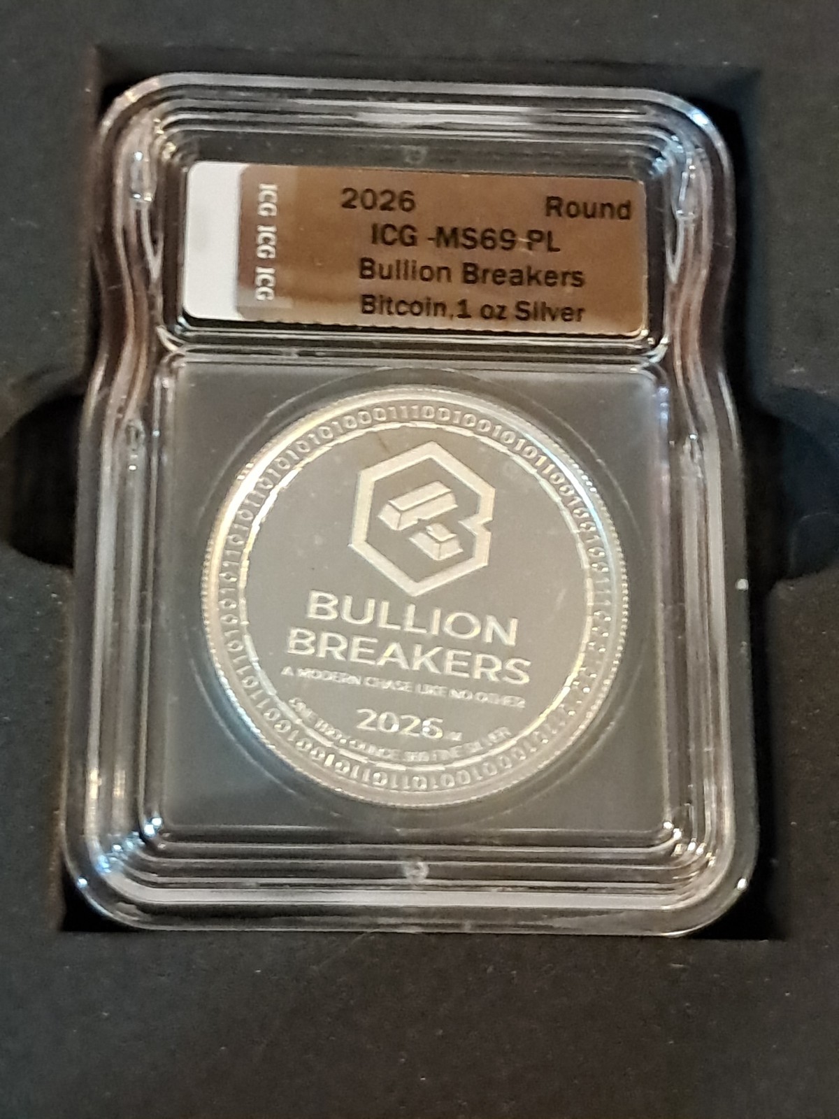 2026 Bullion Breakers – Series 2 Bullion X – 1oz Silver ICG MS69 PL Bitcoin
