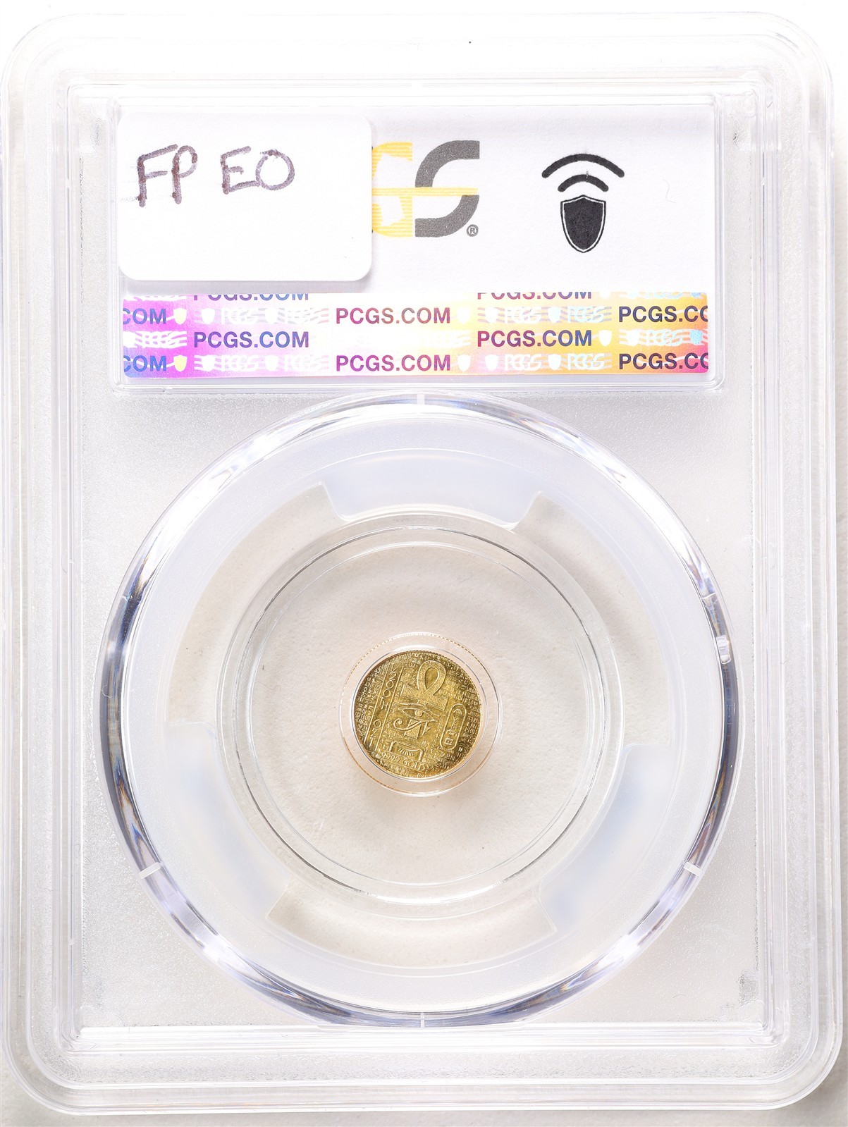 1/200oz .9999 Fine Gold Egyptian King Tut MS69 PCGS 58354109