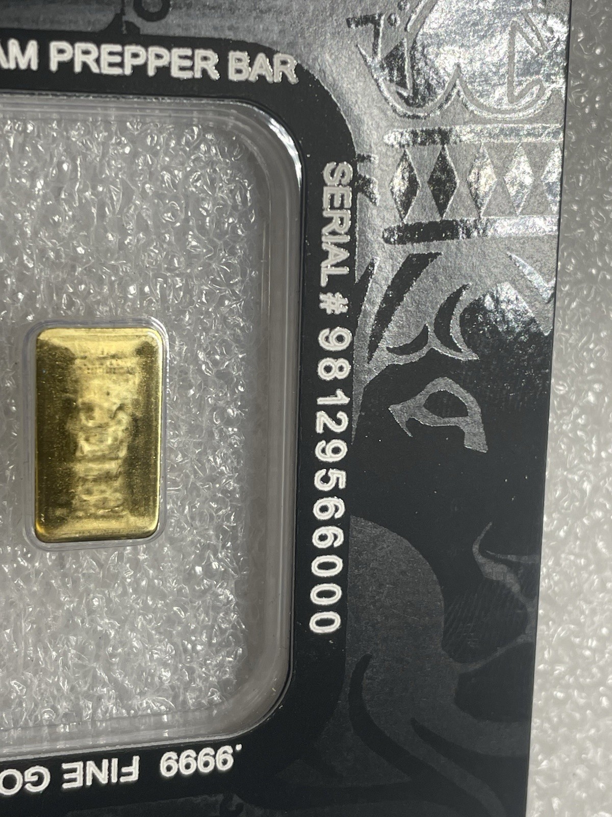 1 Gram Scottsdale Mint .9999 Fine Gold Bar Sealed in Certi-Lock®- Cool Serial #!