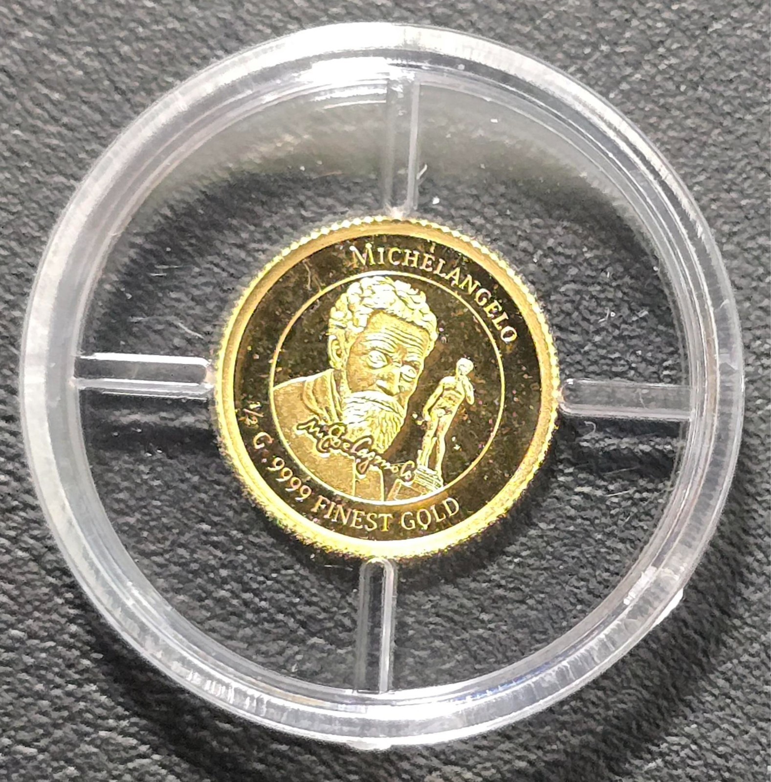 Michelangelo Cote d’Ivoire gold proof 2025 0.50 g Gold 999 Coin
