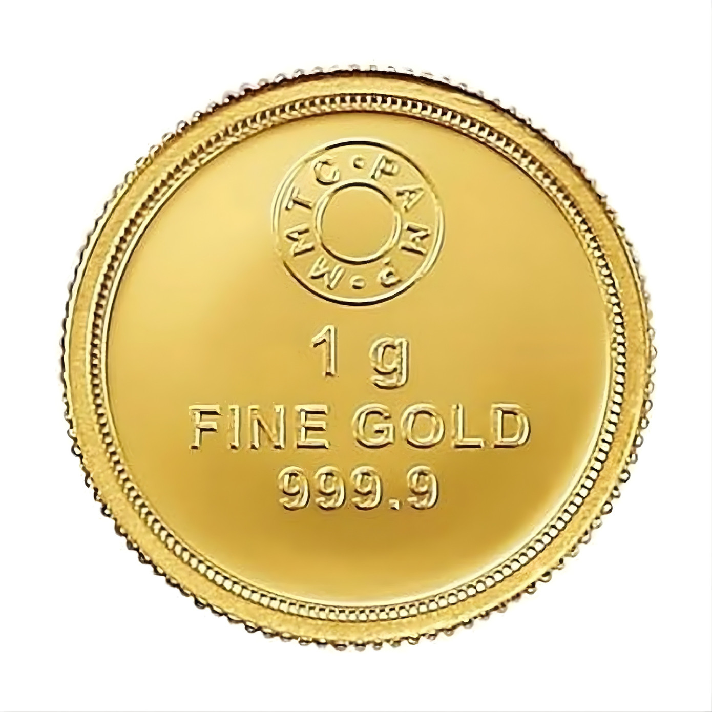 Pamp MMTC Lotus 1 Gram Gold Round – Large Card Assay