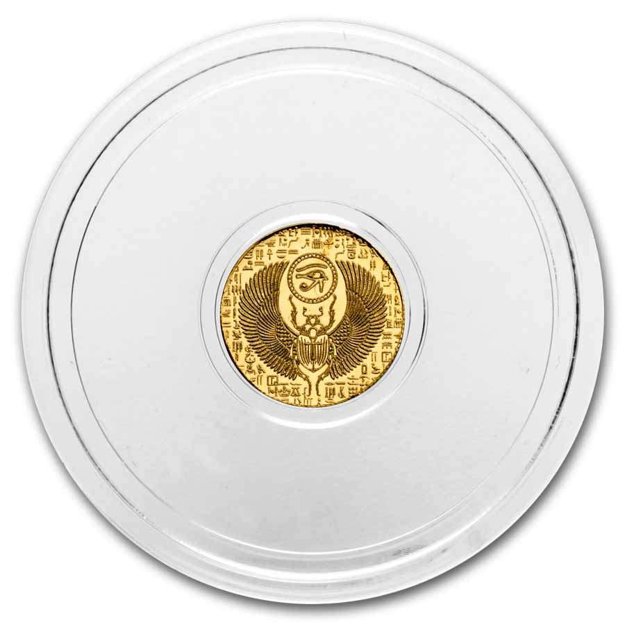 1/200 oz Gold Round: Egyptian Scarab – MPM