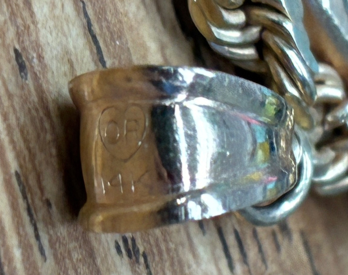 1986 P 1ozt. American Eagle Coin & 14kt Rope Style Bezel/Pendant with 5mm Bale