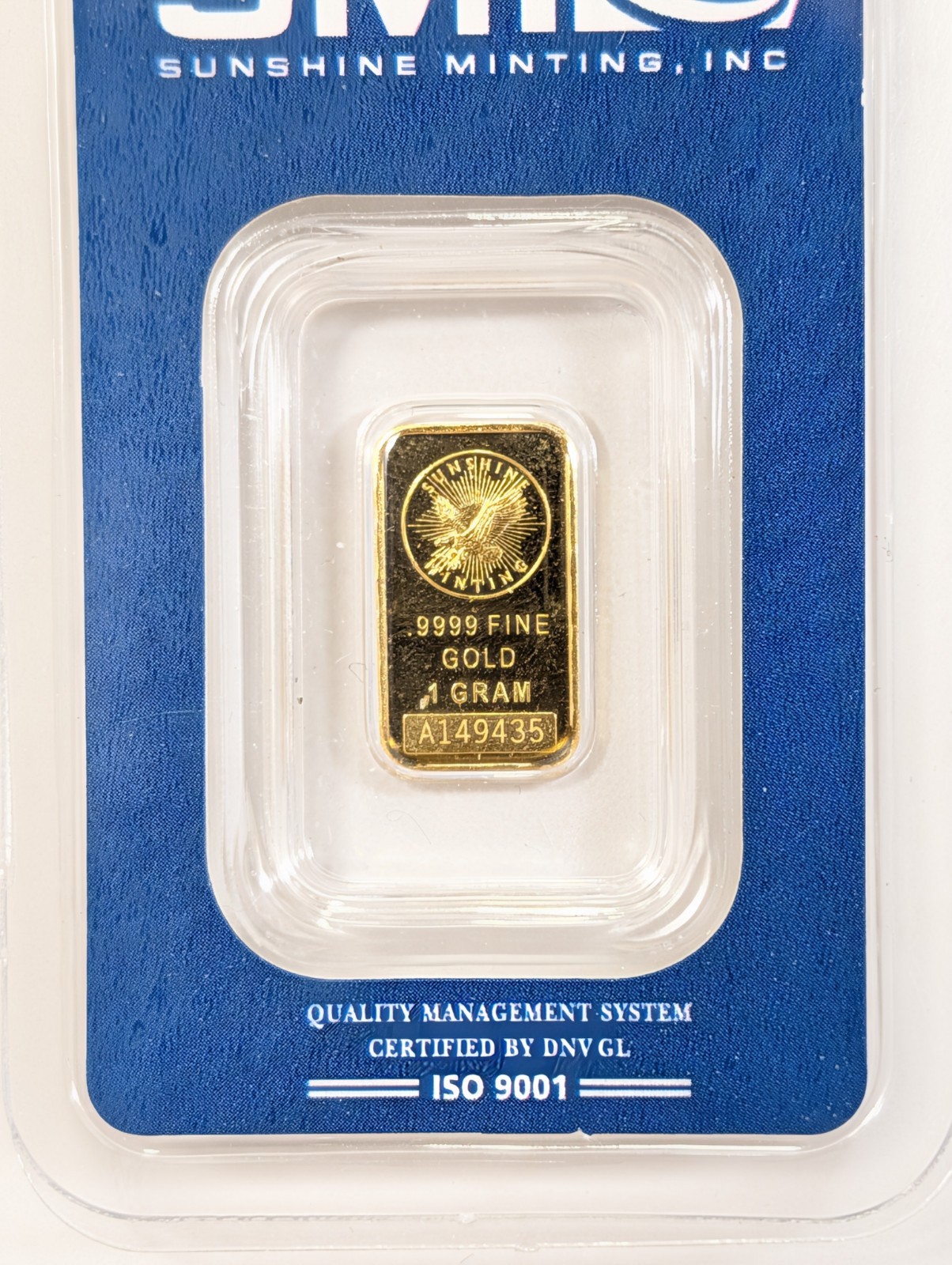 X3 1 Gram Consecutive Sunshine Minting SMI .9999 Fine Gold Bar Sealed in Assay