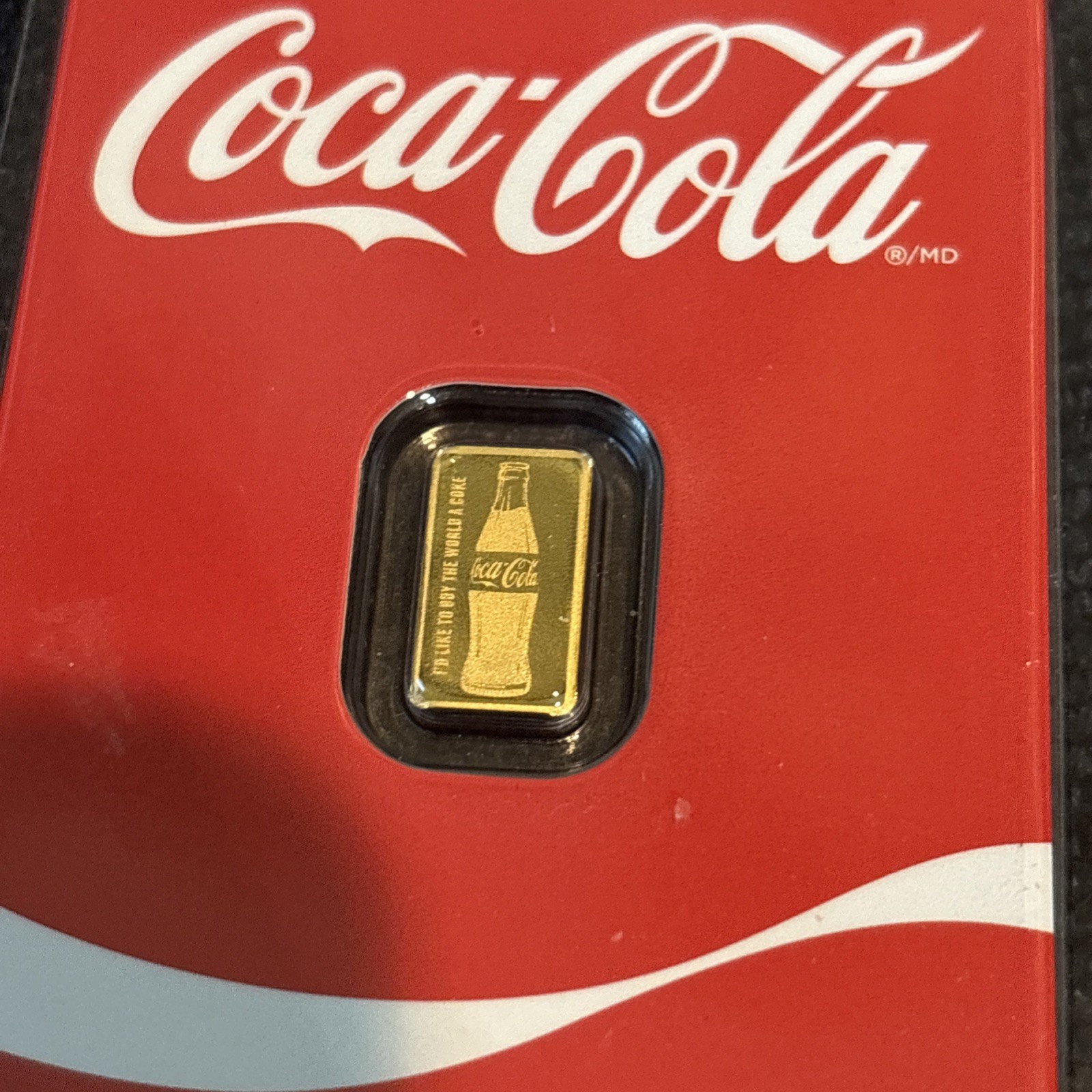 .5 g .9999 Gold Coca-Cola Bar Licensed Collectible