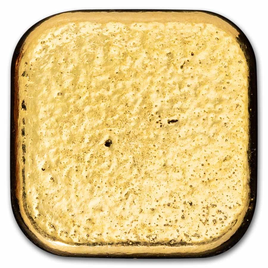 1 oz Gold Bar – 9FM Gold Button