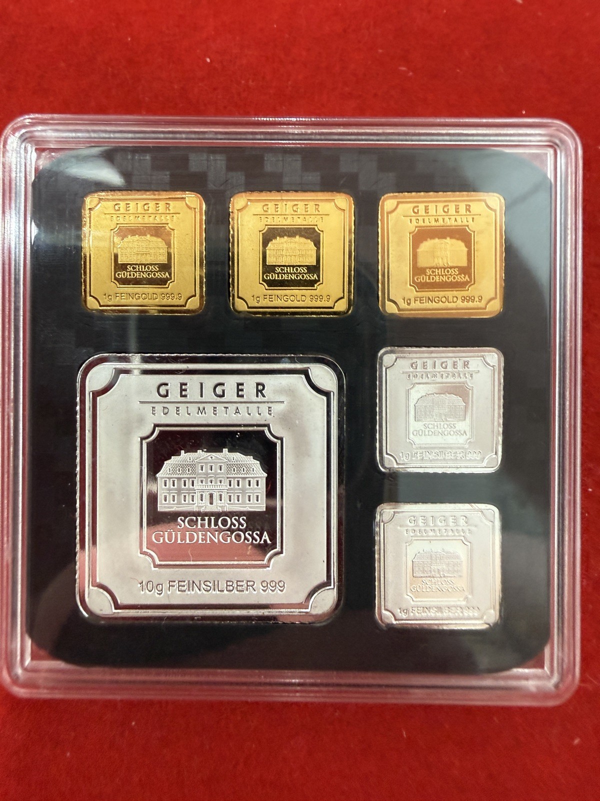 Lot of 5 🔥 3 GOLD 1 GRAM, 2 SILVER 1 GRAM, 10 GRAM SILVER IN HOLDER