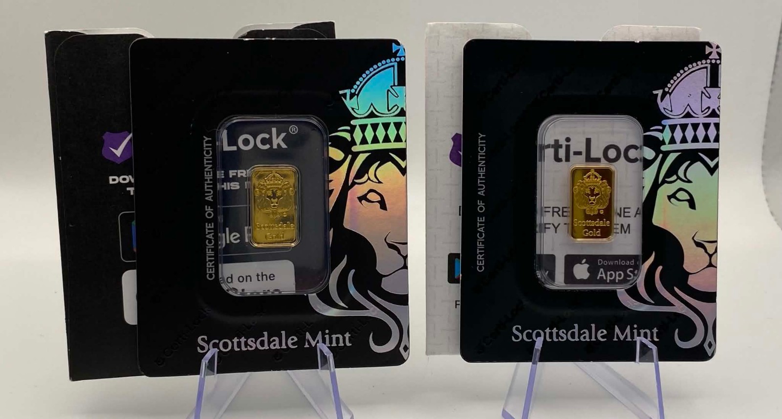 Scottsdale Mint 2 Gram .9999 Gold Bar – Sealed in Certi-Lock COA!
