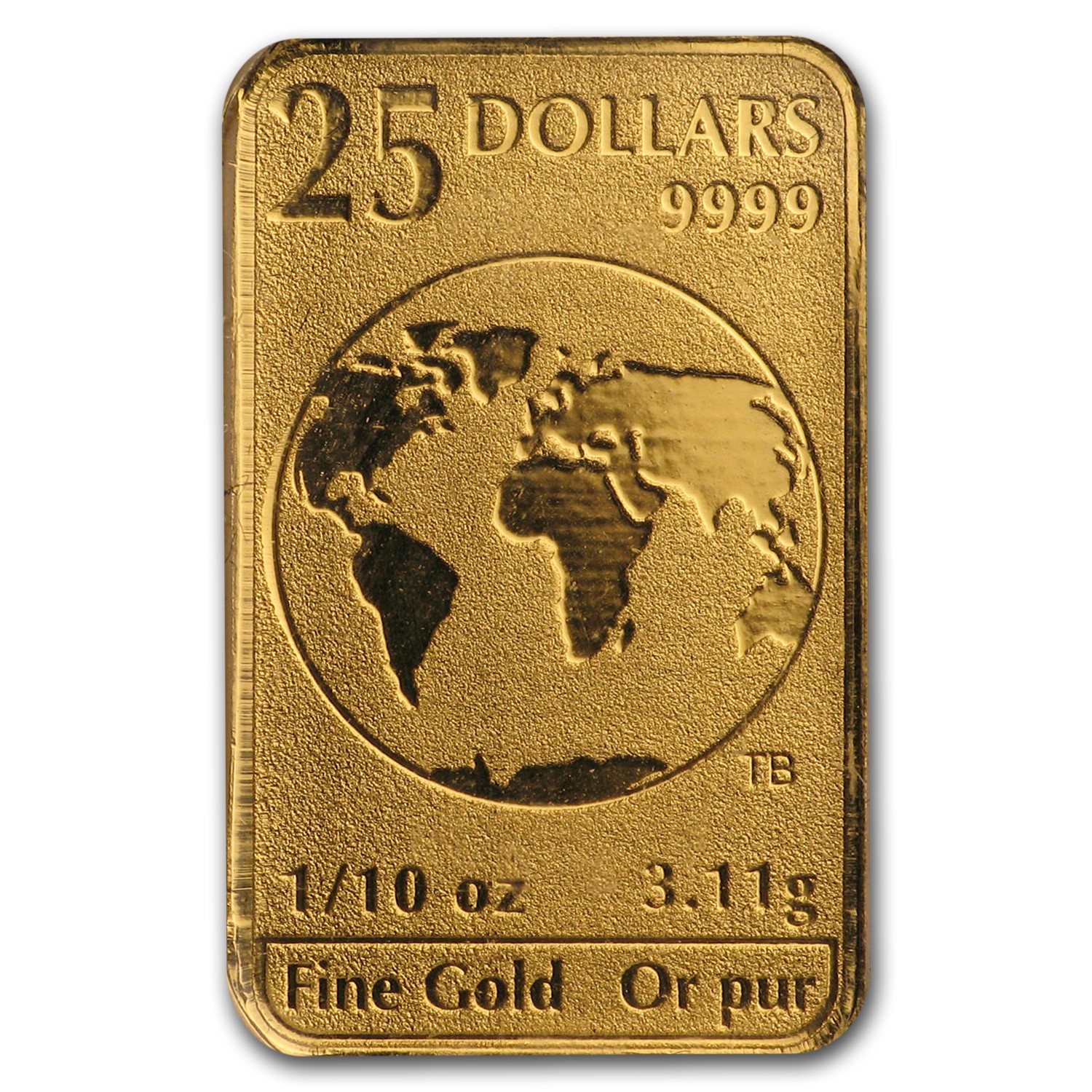 2016 Canada 1/10 oz Gold $25 5-Bar Set (In Assay)
