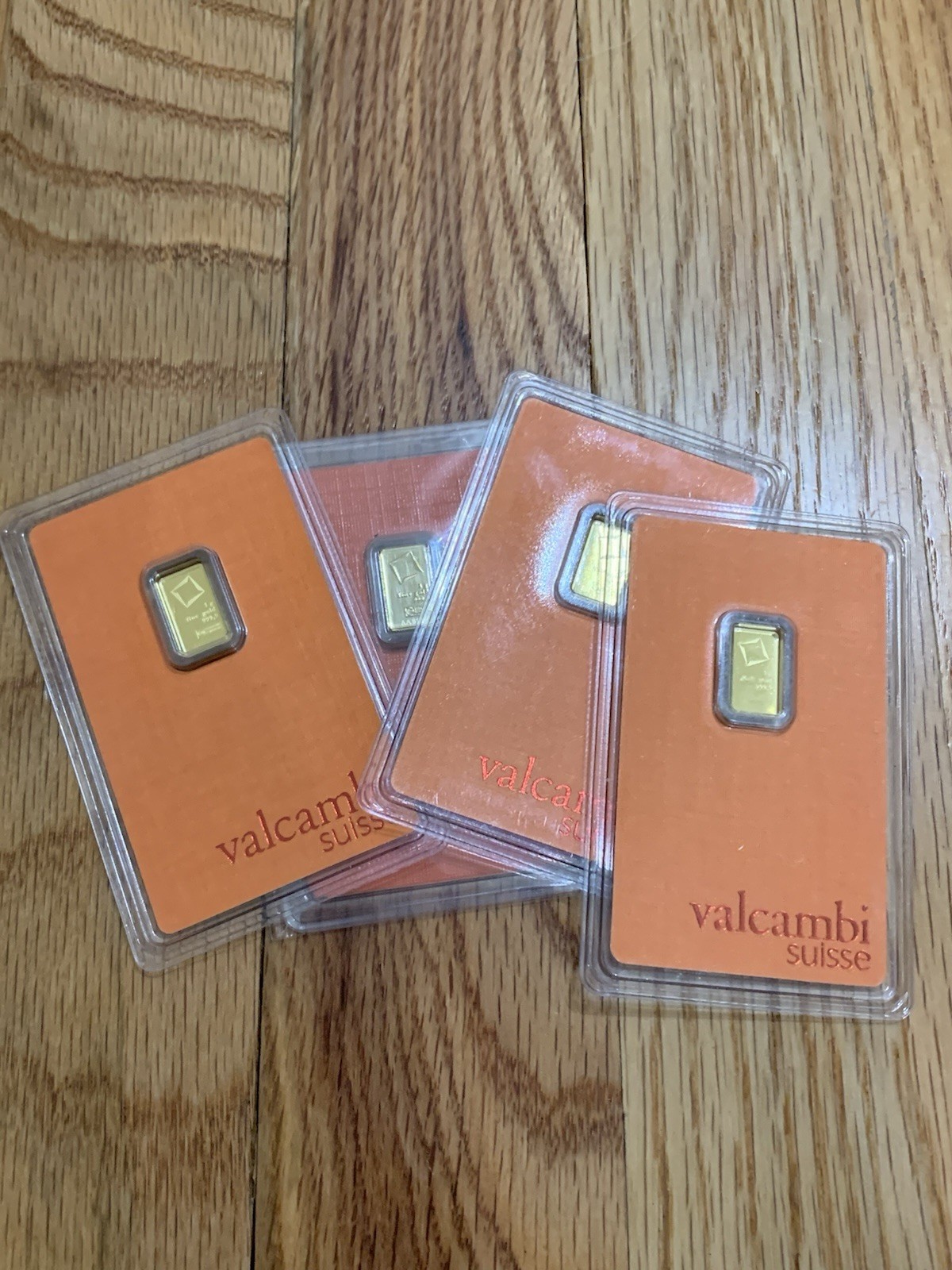 1 gram Valcambi Suisse Gold Bar 999.9 Fine in Sealed Assay Card