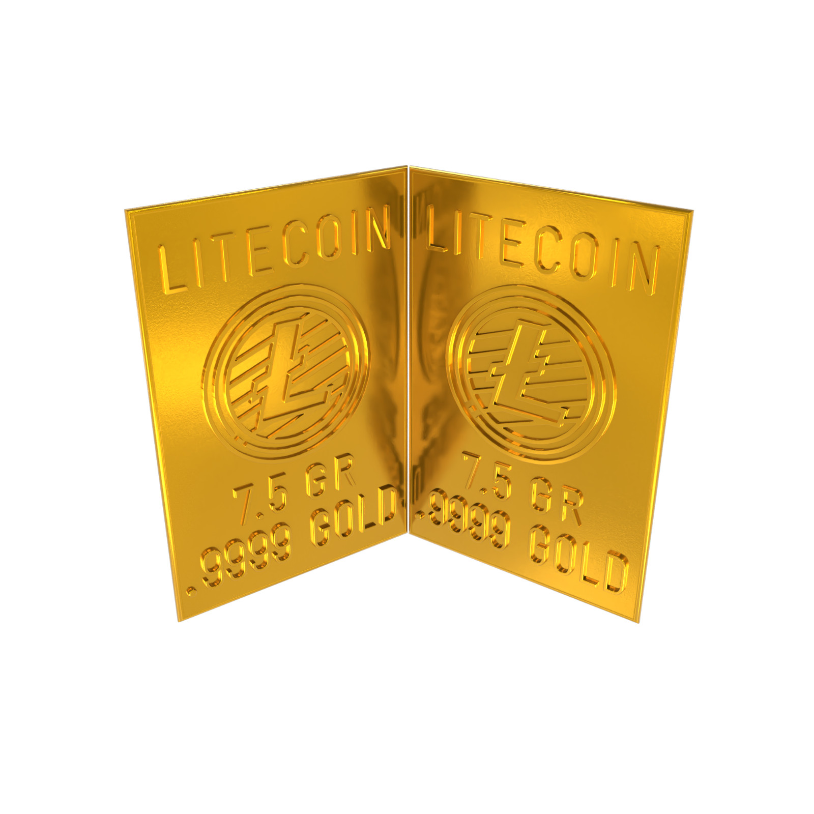 .9999 Litecoin Gold Snap Bar GR Bar Gold Bullion Precious Metal .9999 Gold