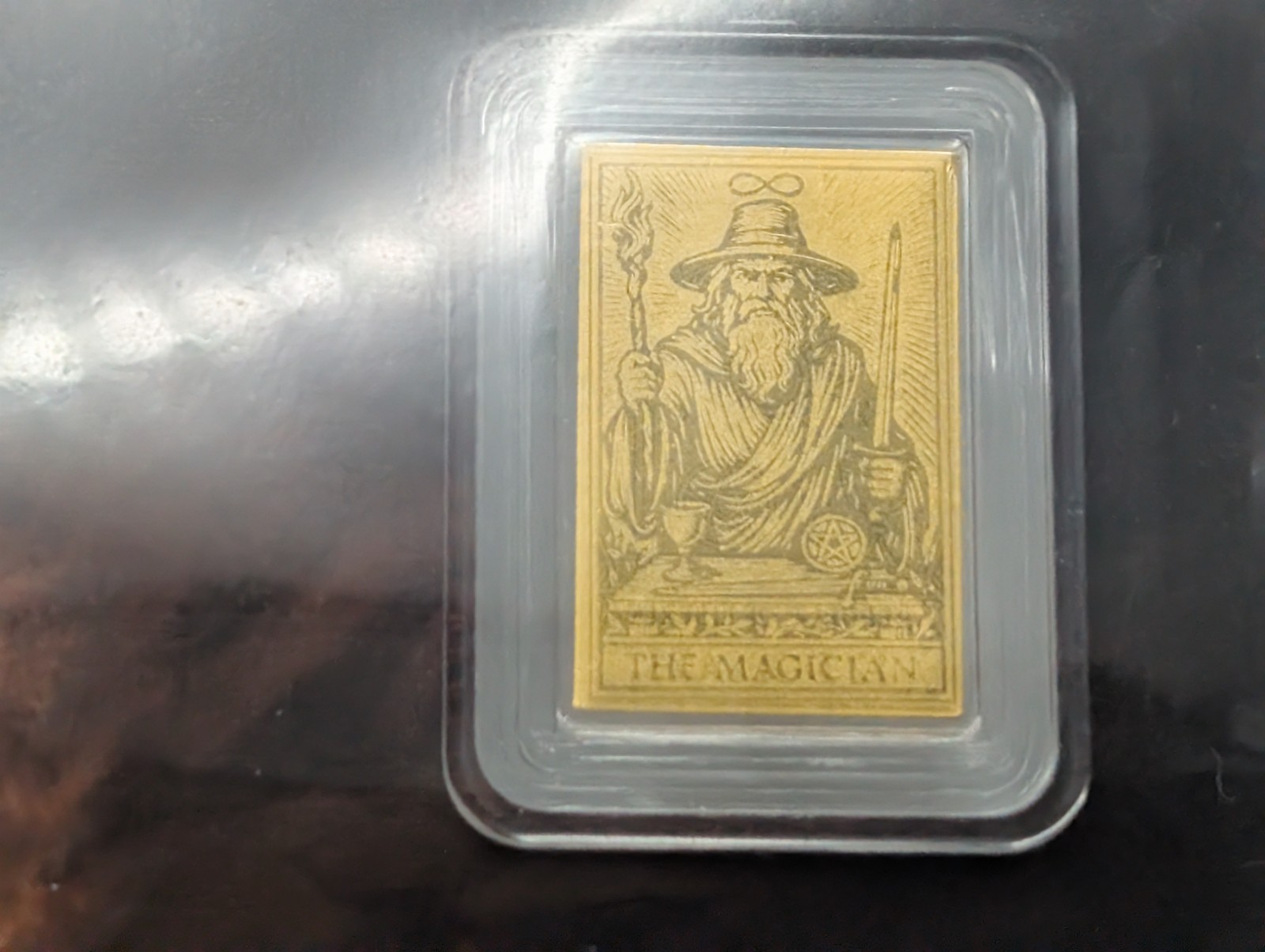 Republic of Liberia 2026 The Magician 1/1000 oz .9999 Fine Gold Bar W/ COA Card
