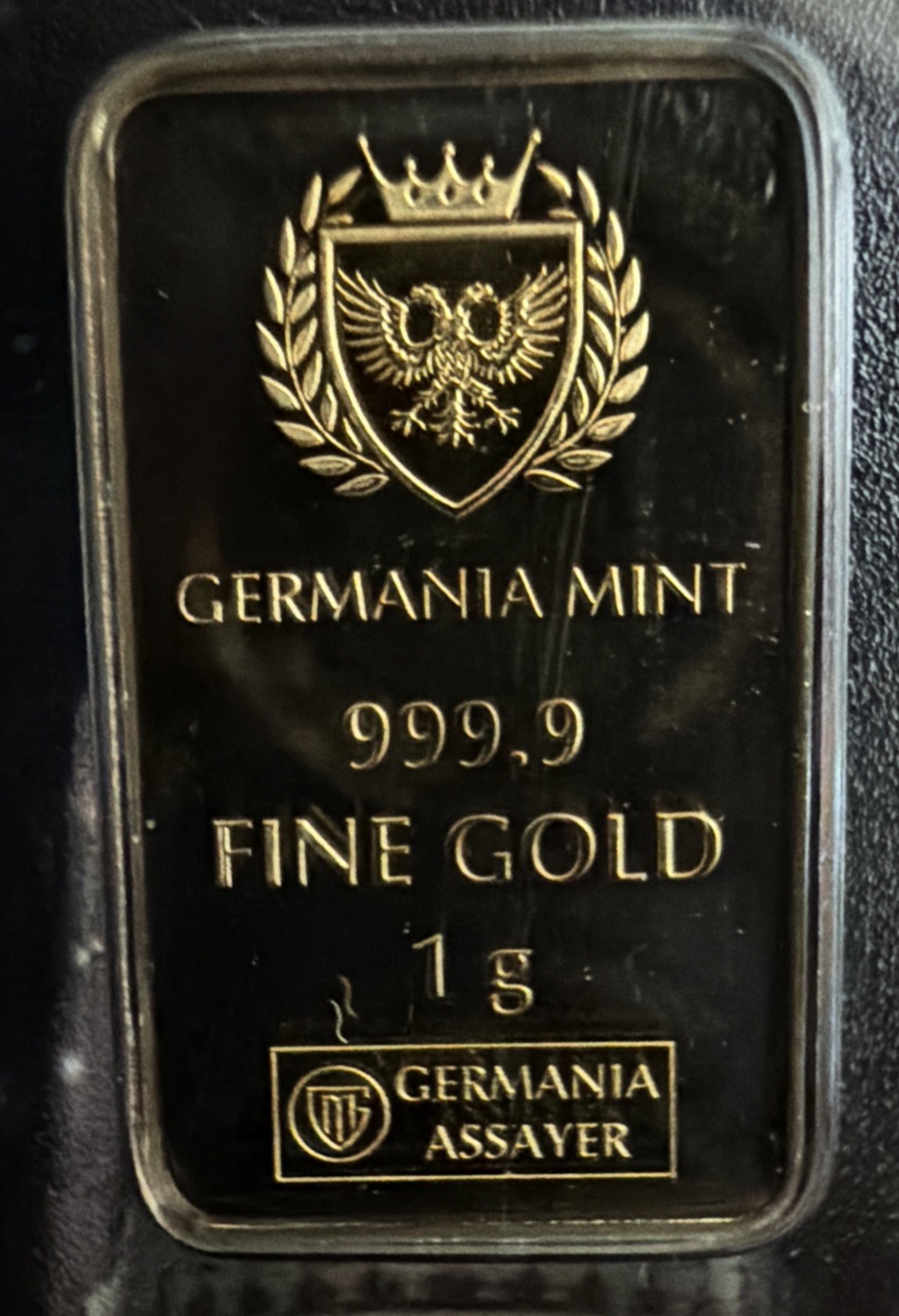 250 YEARS OF AMERICAN INDEPENDENCE – 1g Gold Bar by Germania Mint – LIMITED 2500